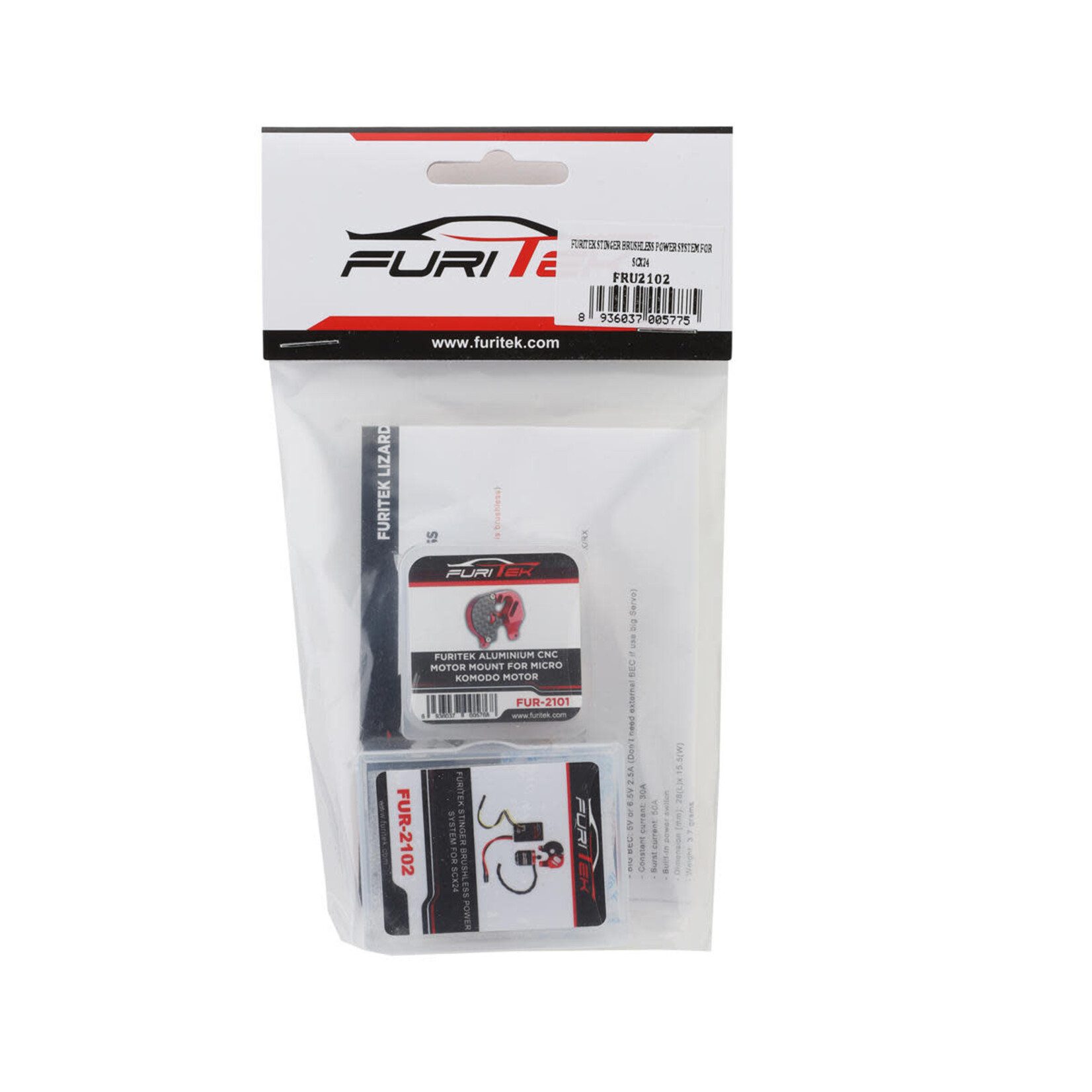 Furitek #FUR-2102 Furitek SCX24 Stinger Brushless Power System w/1212-3450kV Brushless Motor