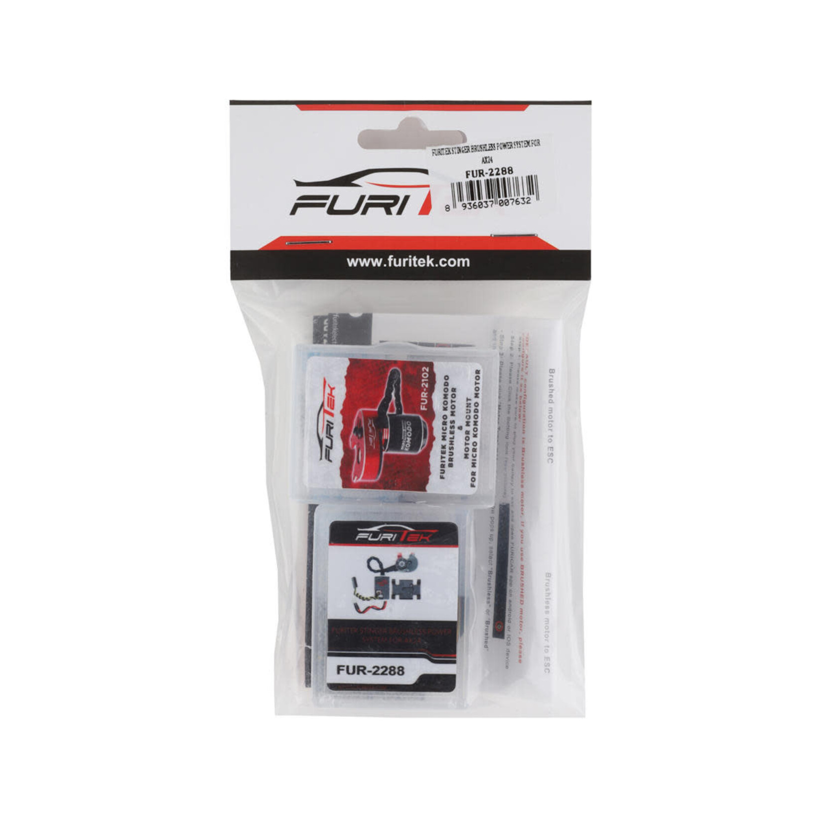 Furitek #FUR-2288 Furitek Stinger Brushless Motor & ESC Combo Power System (Axial AX24)