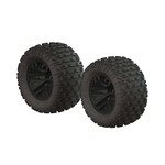 ARRMA #AR550044 Arrma dBoots "Fortress MT" Monster Truck Pre-Mounted Tire Set (Black) (2) w/14mm Hex