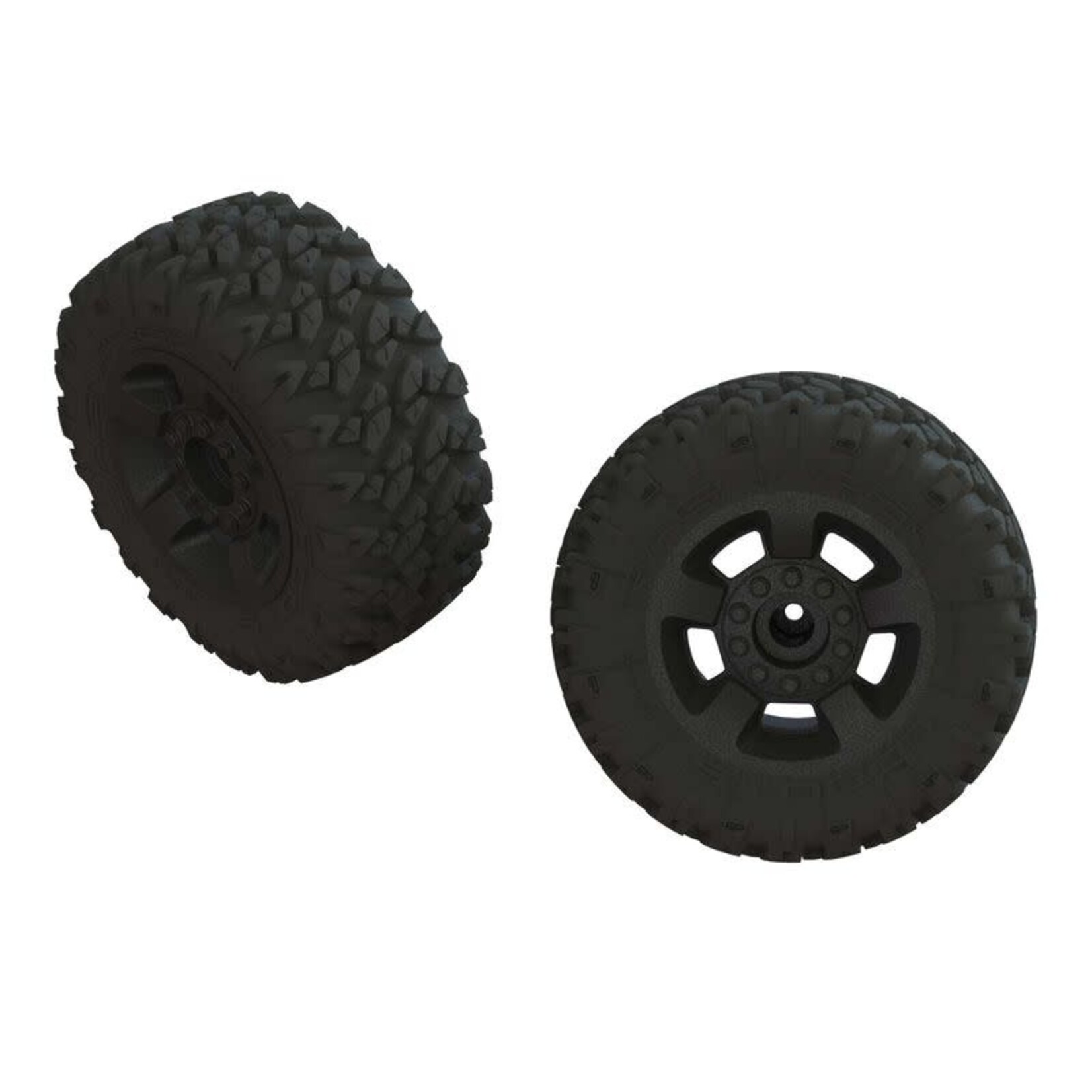 ARRMA #AR550052 Arrma 1/10 dBoots RAGNAROK MT Front/Rear 2.8 Pre-Mounted Tires, 14mm Hex, Black (2)