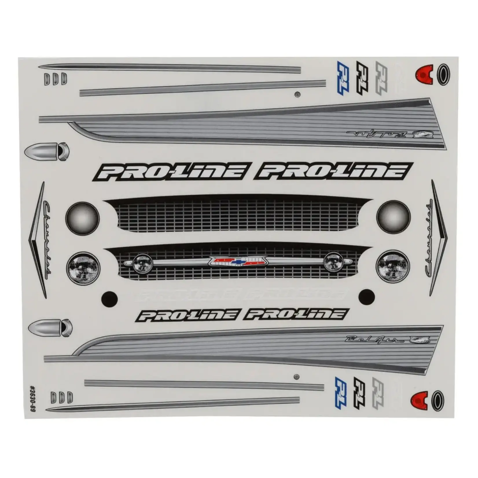 Pro-Line #PRO363000 Pro-Line LMT 1957 Chevy Bel Air "Avenger" 1/10 Monster Truck Body (Clear) (330mm Wheelbase)