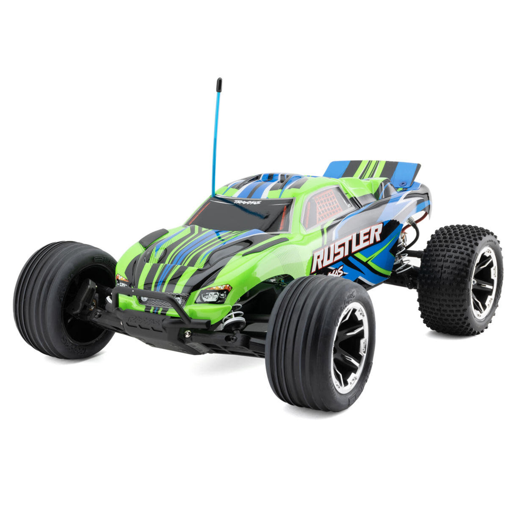 Traxxas #37254-8-GRN Traxxas Rustler HD 1/10 RTR 2WD Electric Stadium Truck (Green) w/XL-5 ESC, TQ 2.4GHz Radio, Battery & USB-C Charger