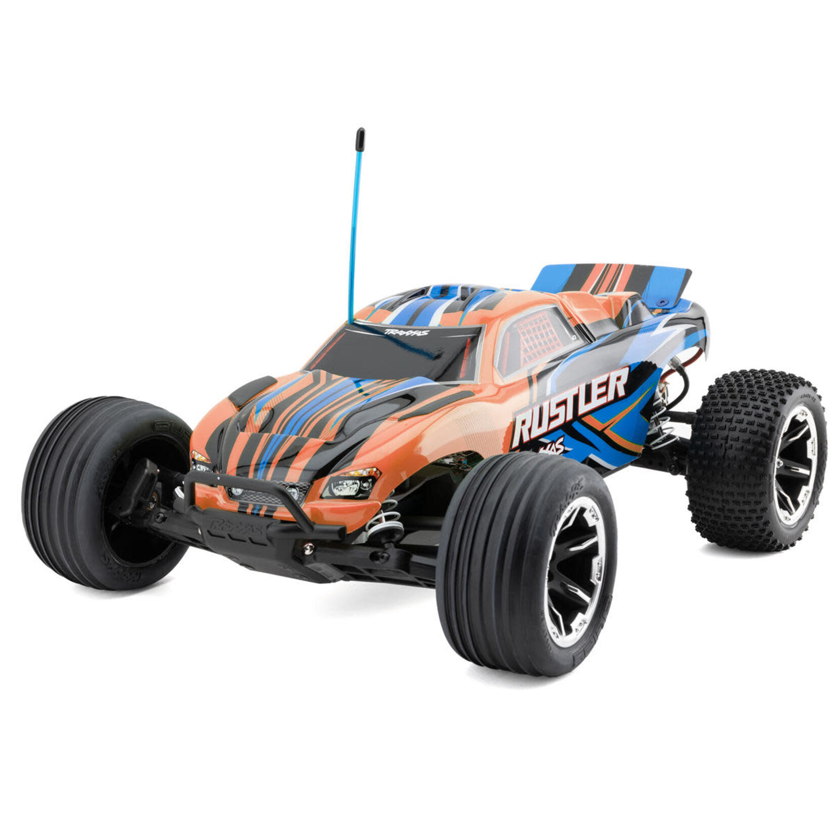Traxxas #37254-8-ORNG Traxxas Rustler HD 1/10 RTR 2WD Electric Stadium Truck (Orange) w/XL-5 ESC, TQ 2.4GHz Radio, Battery & USB-C Charger