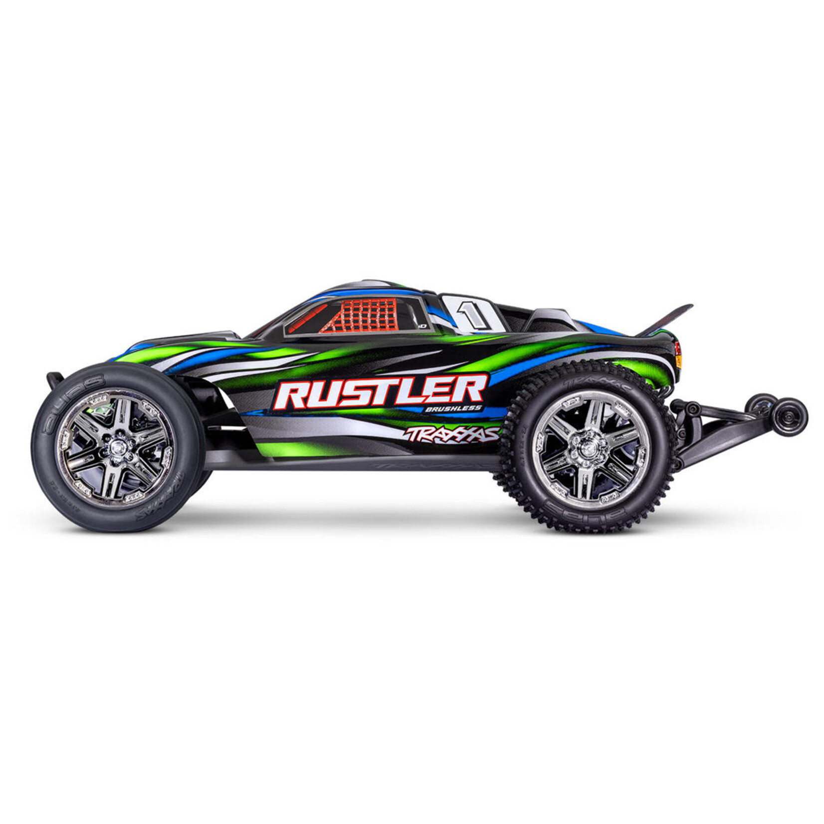 Traxxas #37354-4-GRN Traxxas Rustler BL-2s HD 1/10 RTR 2WD Brushless Stadium Truck (Green) w/BL-2s ESC & TQ 2.4GHz Radio