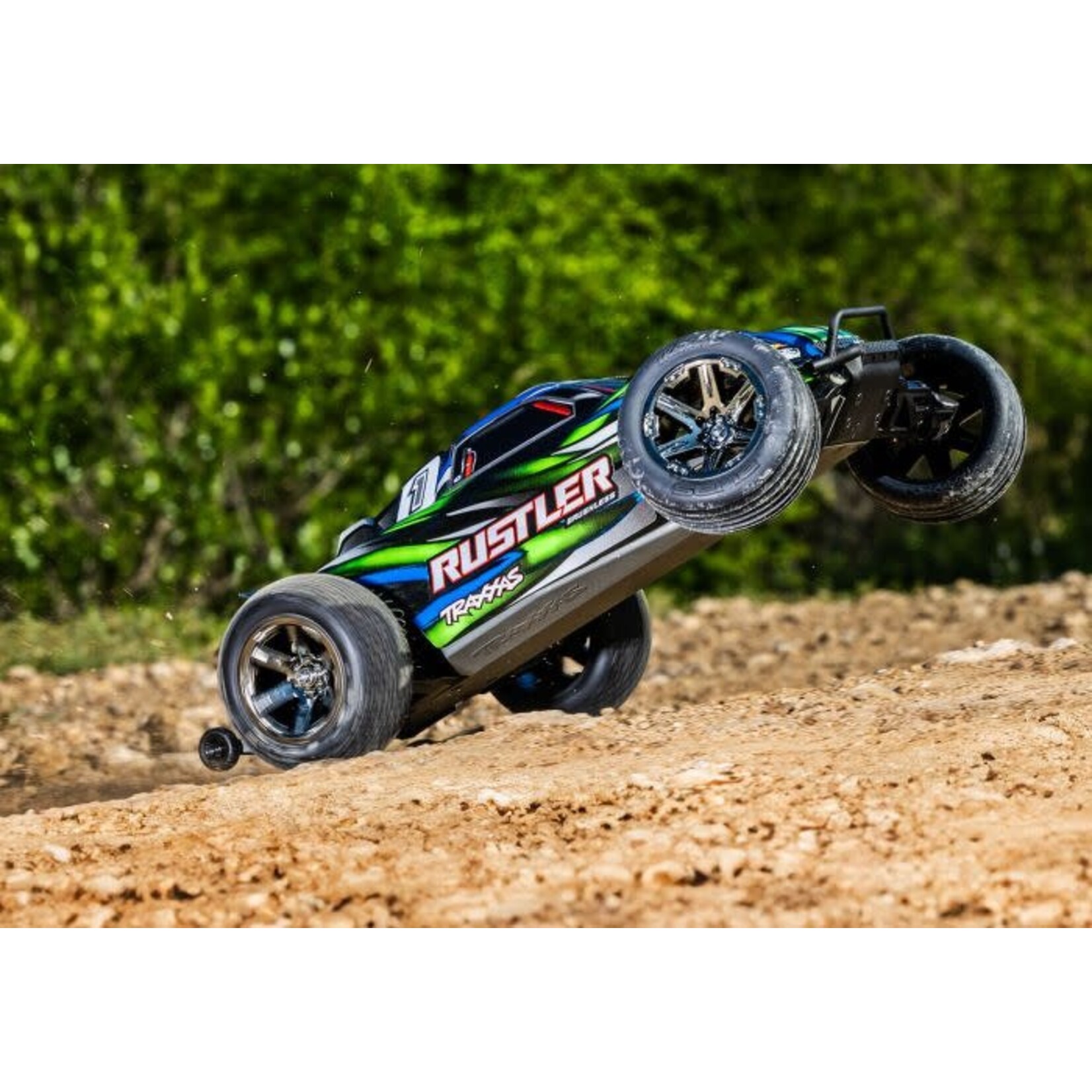 Traxxas #37354-4-GRN Traxxas Rustler BL-2s HD 1/10 RTR 2WD Brushless Stadium Truck (Green) w/BL-2s ESC & TQ 2.4GHz Radio