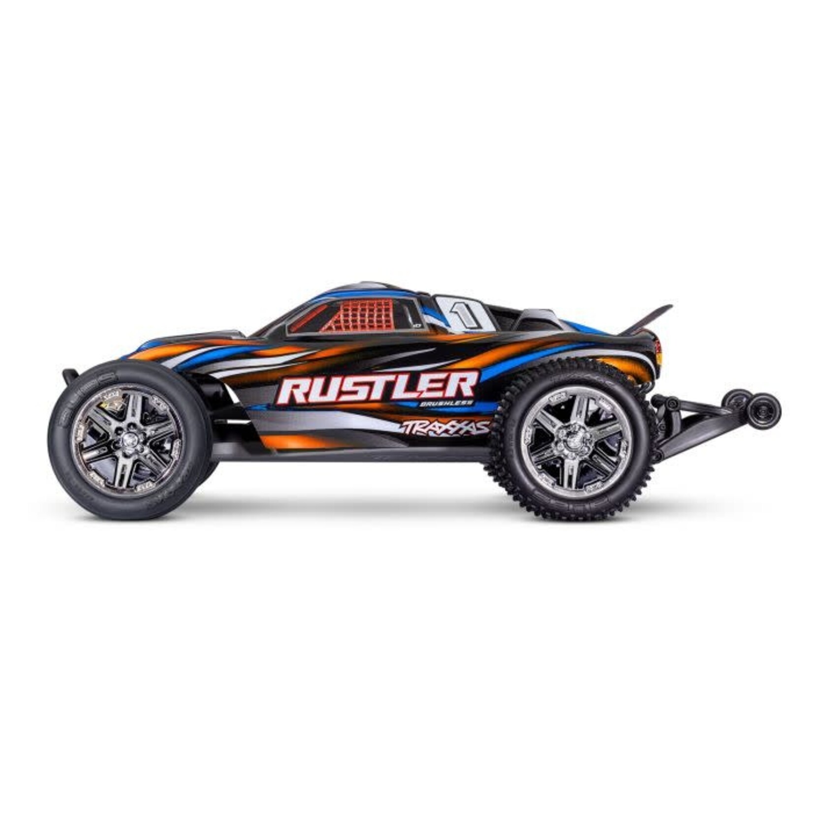 Traxxas #37354-4-ORNG Traxxas Rustler BL-2s HD 1/10 RTR 2WD Brushless Stadium Truck (Orange) w/BL-2s ESC & TQ 2.4GHz Radio