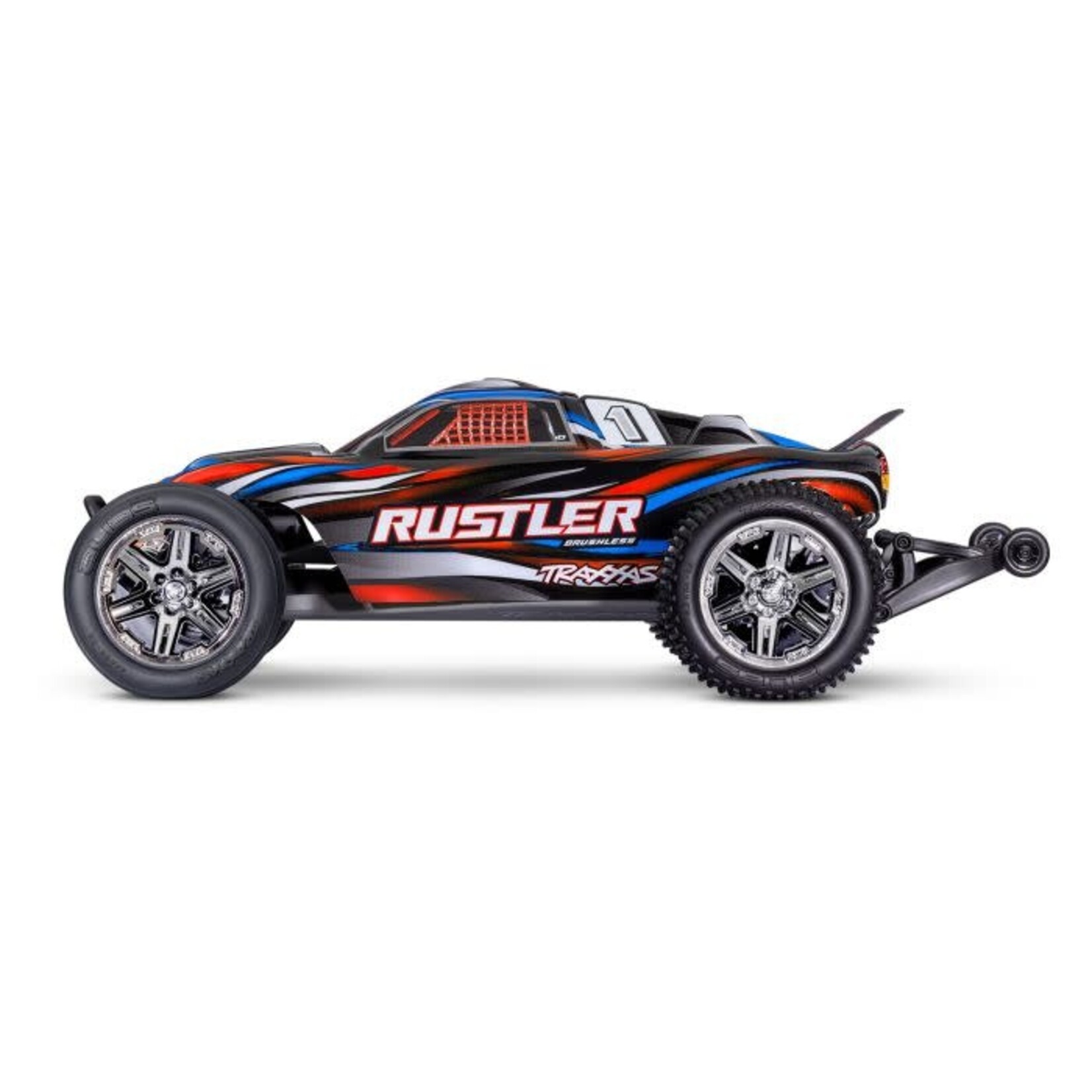 Traxxas #37354-4-RED Traxxas Rustler BL-2s HD 1/10 RTR 2WD Brushless Stadium Truck (Red) w/BL-2s ESC & TQ 2.4GHz Radio