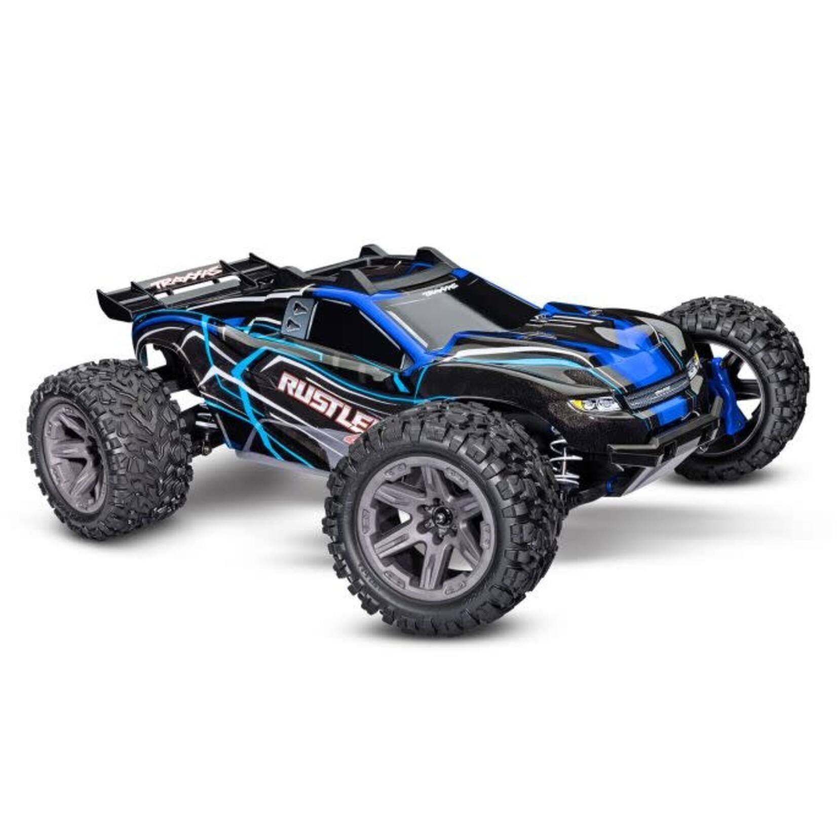 Traxxas #67164-4-BLUE Traxxas Rustler 1/10 4X4 Brushless RTR Stadium Truck (Blue) w/BL-2S ESC, TQ 2.4GHz Radio