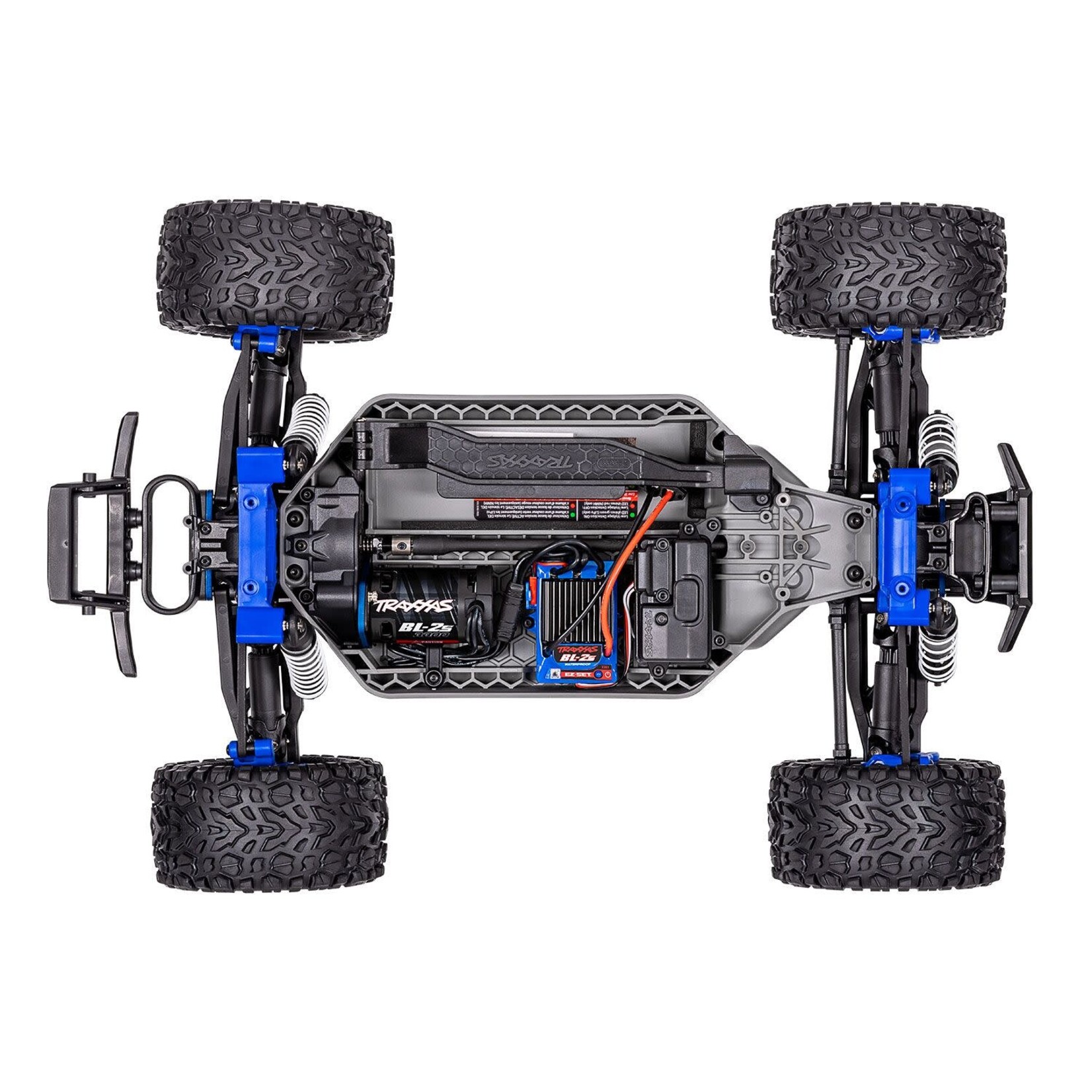 Traxxas #67164-4-BLUE Traxxas Rustler 1/10 4X4 Brushless RTR Stadium Truck (Blue) w/BL-2S ESC, TQ 2.4GHz Radio