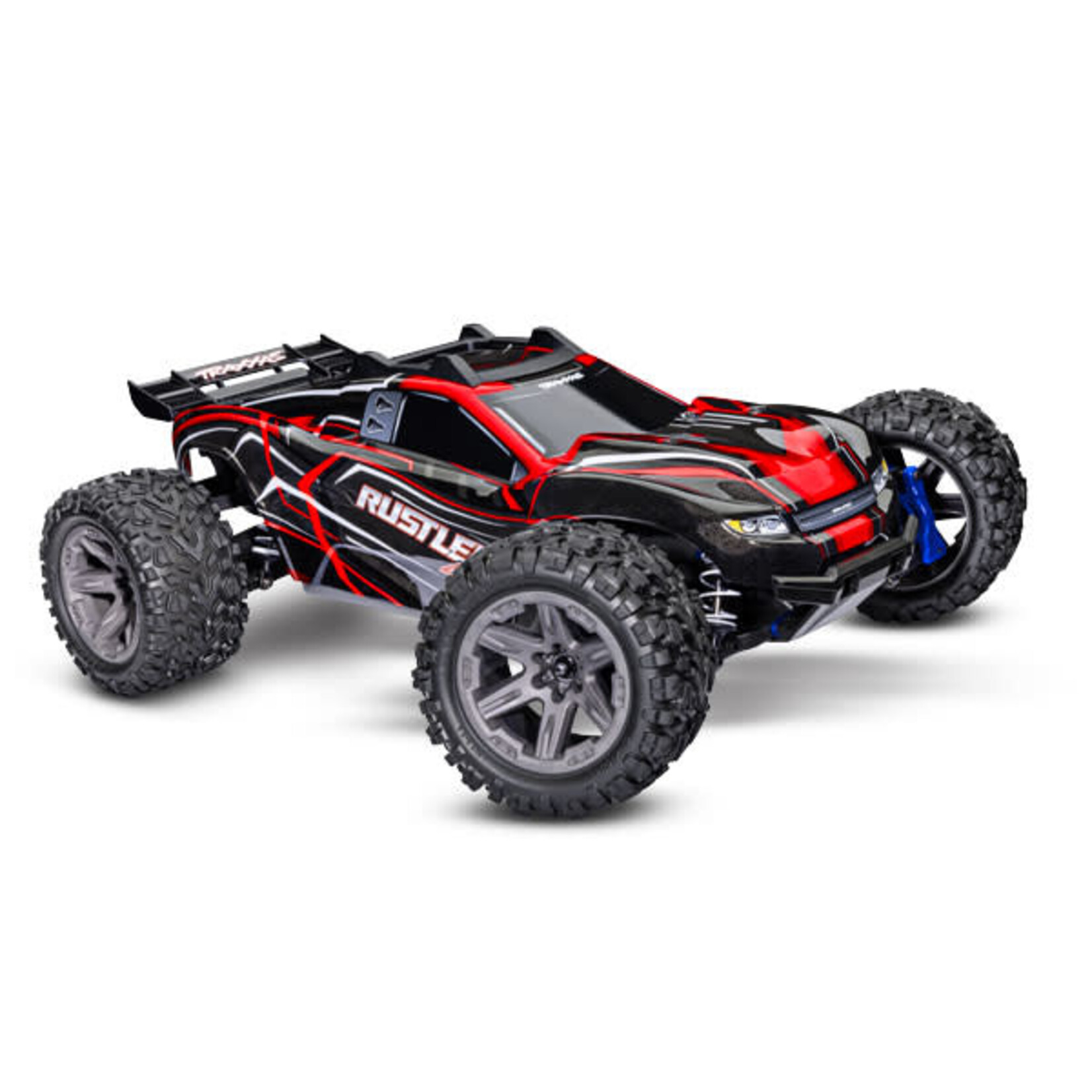 Traxxas #67164-4-RED Traxxas Rustler 1/10 4X4 Brushless RTR Stadium Truck (Red) w/BL-2S ESC, TQ 2.4GHz Radio