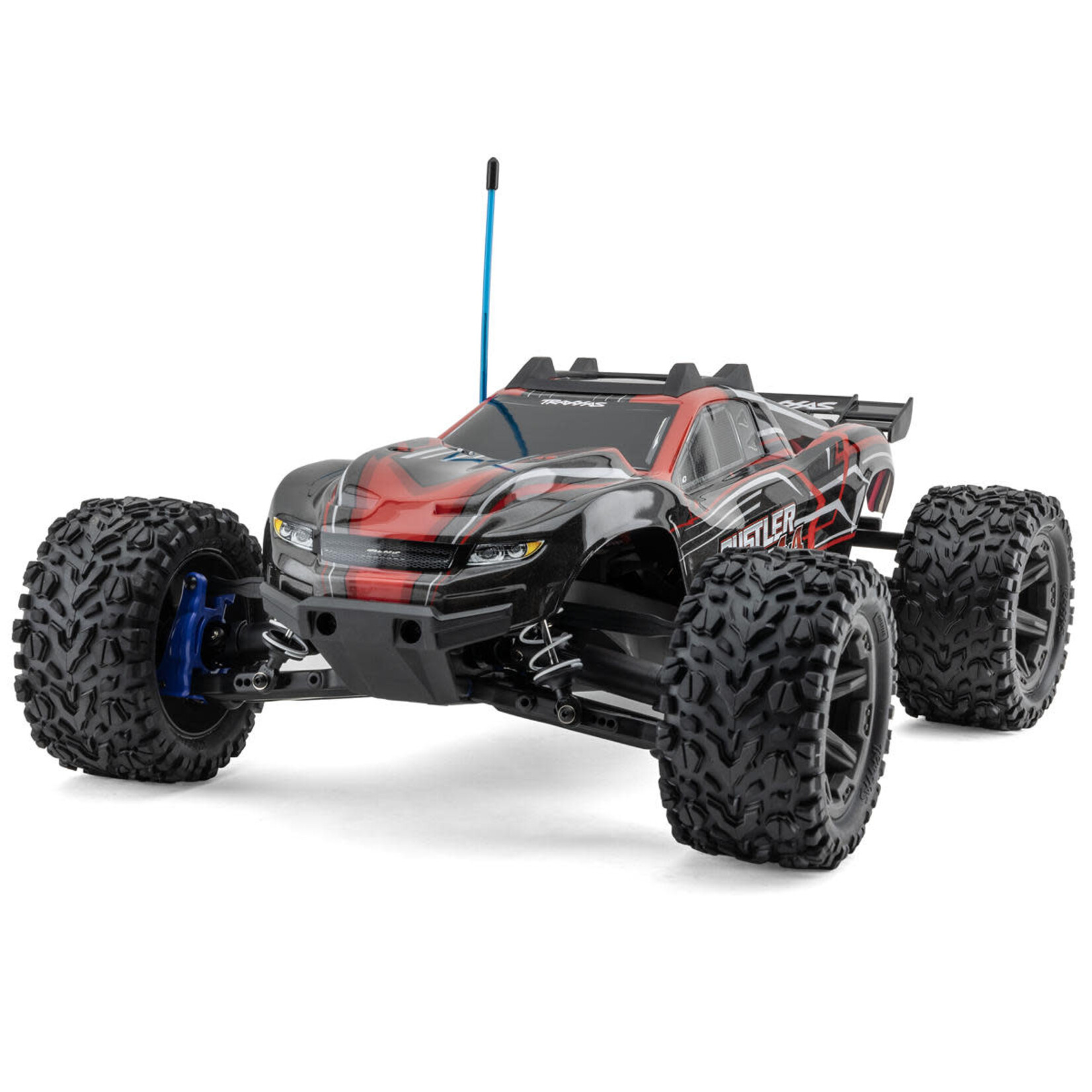 Traxxas #67164-4-RED Traxxas Rustler 1/10 4X4 Brushless RTR Stadium Truck (Red) w/BL-2S ESC, TQ 2.4GHz Radio