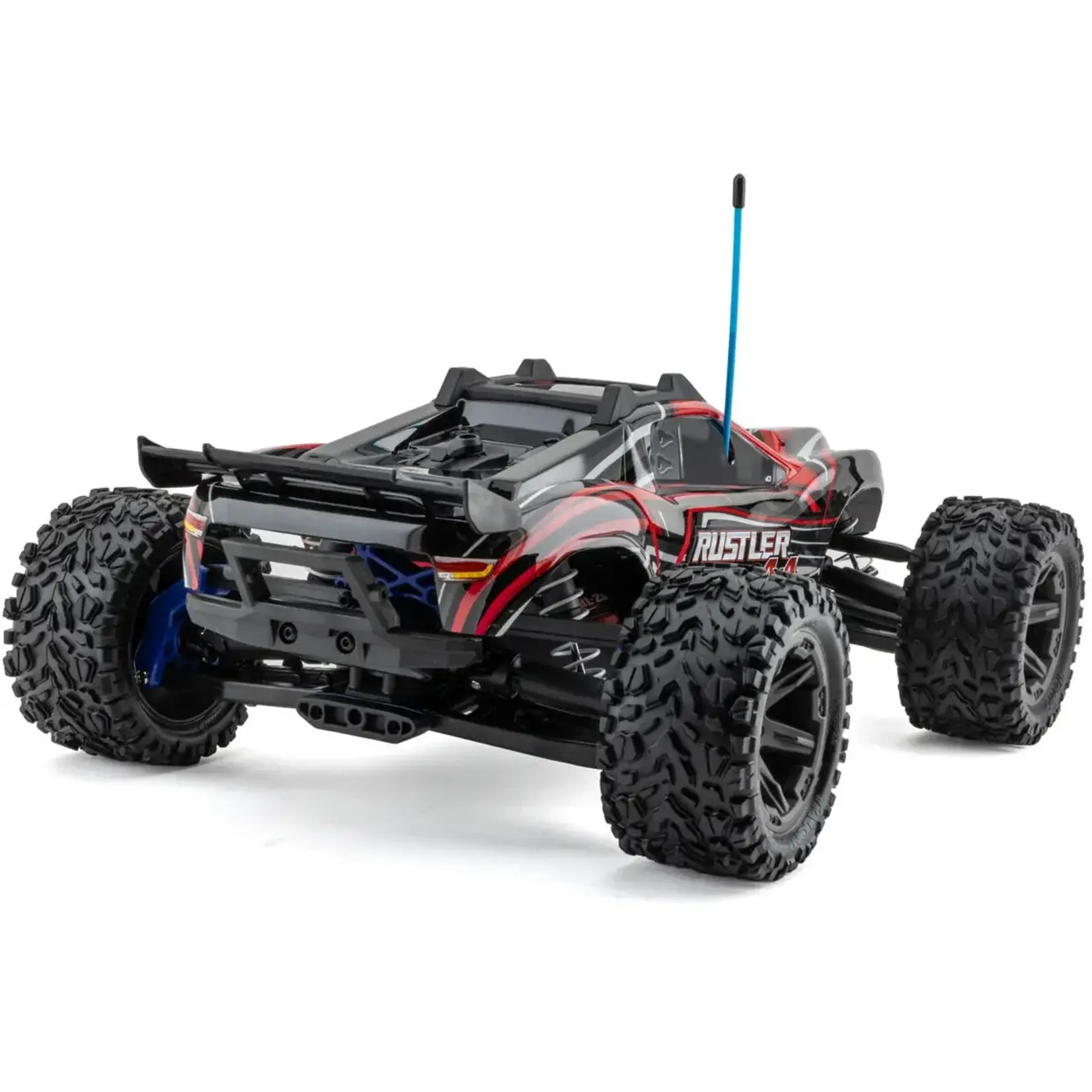 Traxxas #67164-4-RED Traxxas Rustler 1/10 4X4 Brushless RTR Stadium Truck (Red) w/BL-2S ESC, TQ 2.4GHz Radio