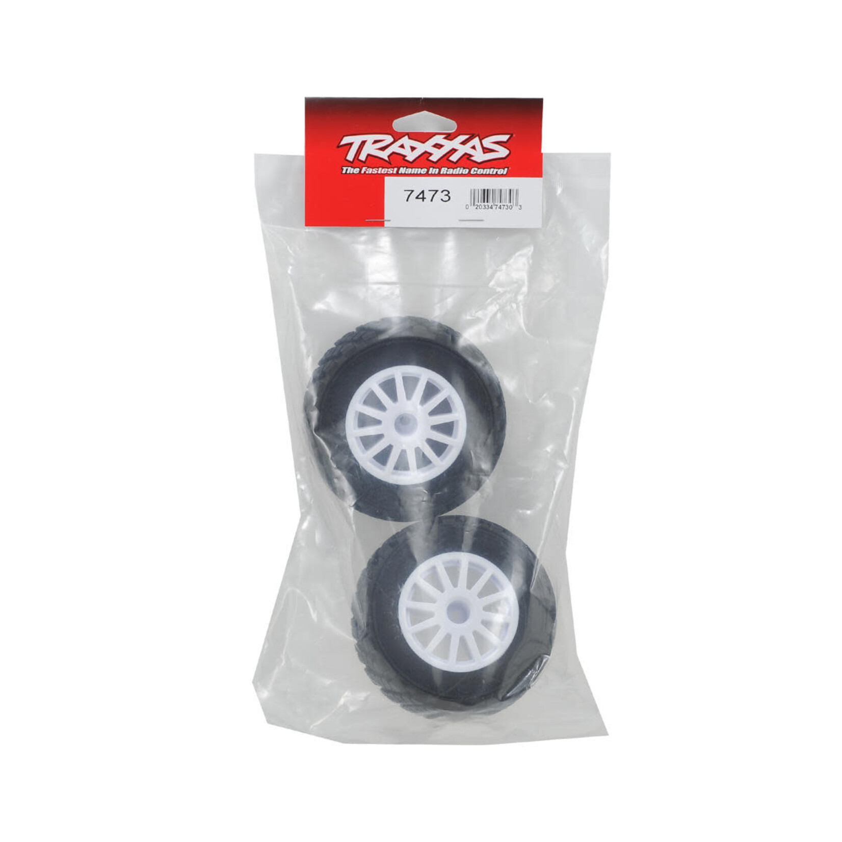 Traxxas #7473 Traxxas BFGoodrich Rally Tire w/Rally Wheel (2) (White) (Standard)