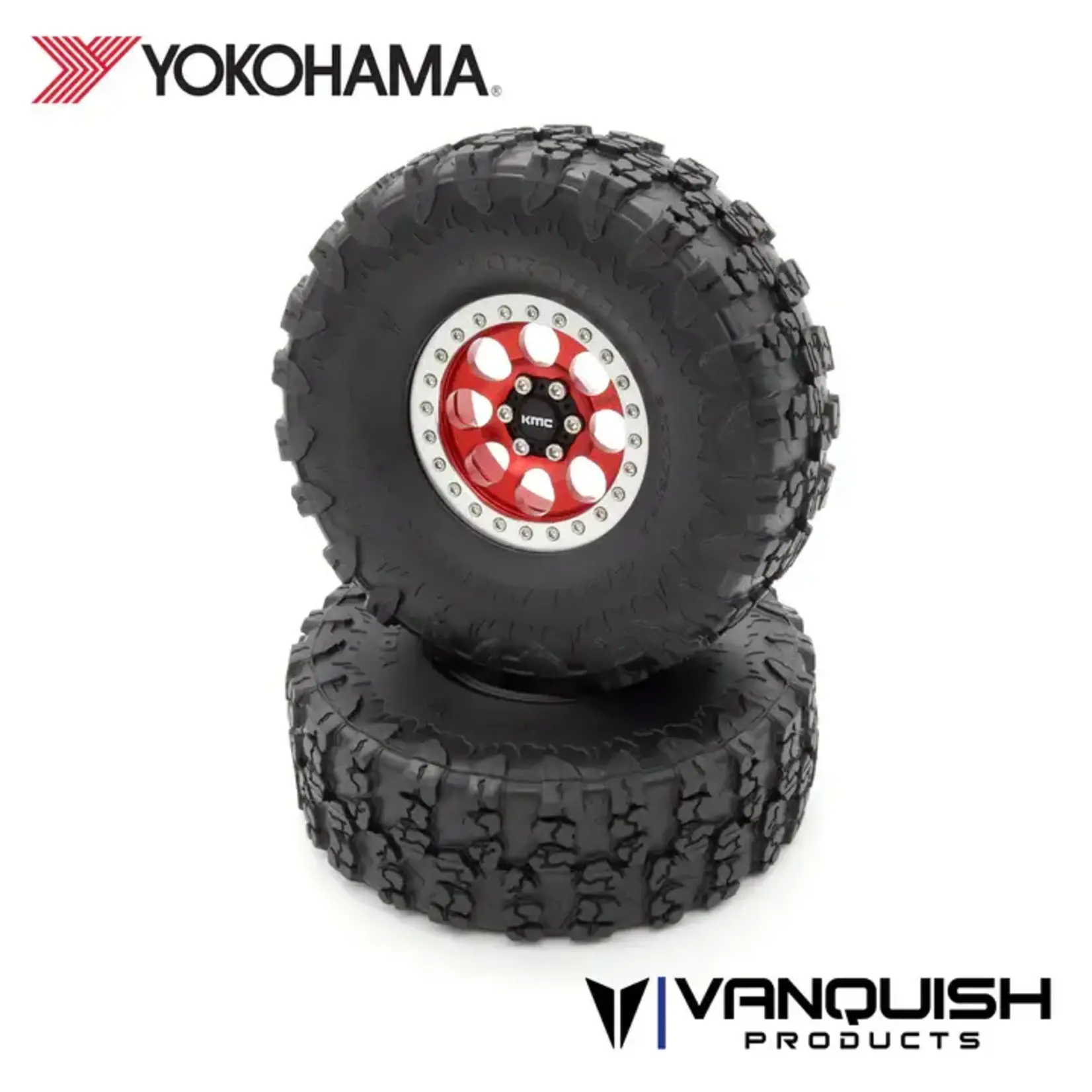Vanquish Products #VPS10106 Vanquish Products Yokohama Geolandar X-MT 2.2 Tires (2) Red Compound