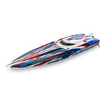 Traxxas #103076-4-RED Traxxas Spartan SR Brushless 36" Race Boat RTR, Red