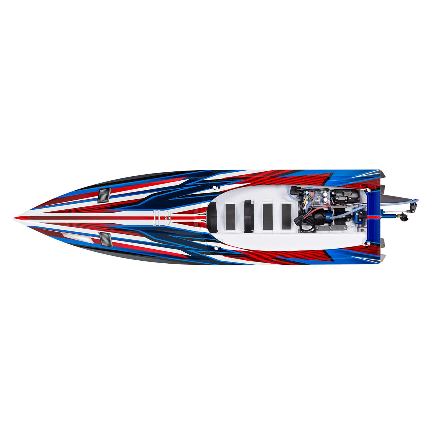 Traxxas #103076-4-RED Traxxas Spartan SR Brushless 36" Race Boat RTR, Red