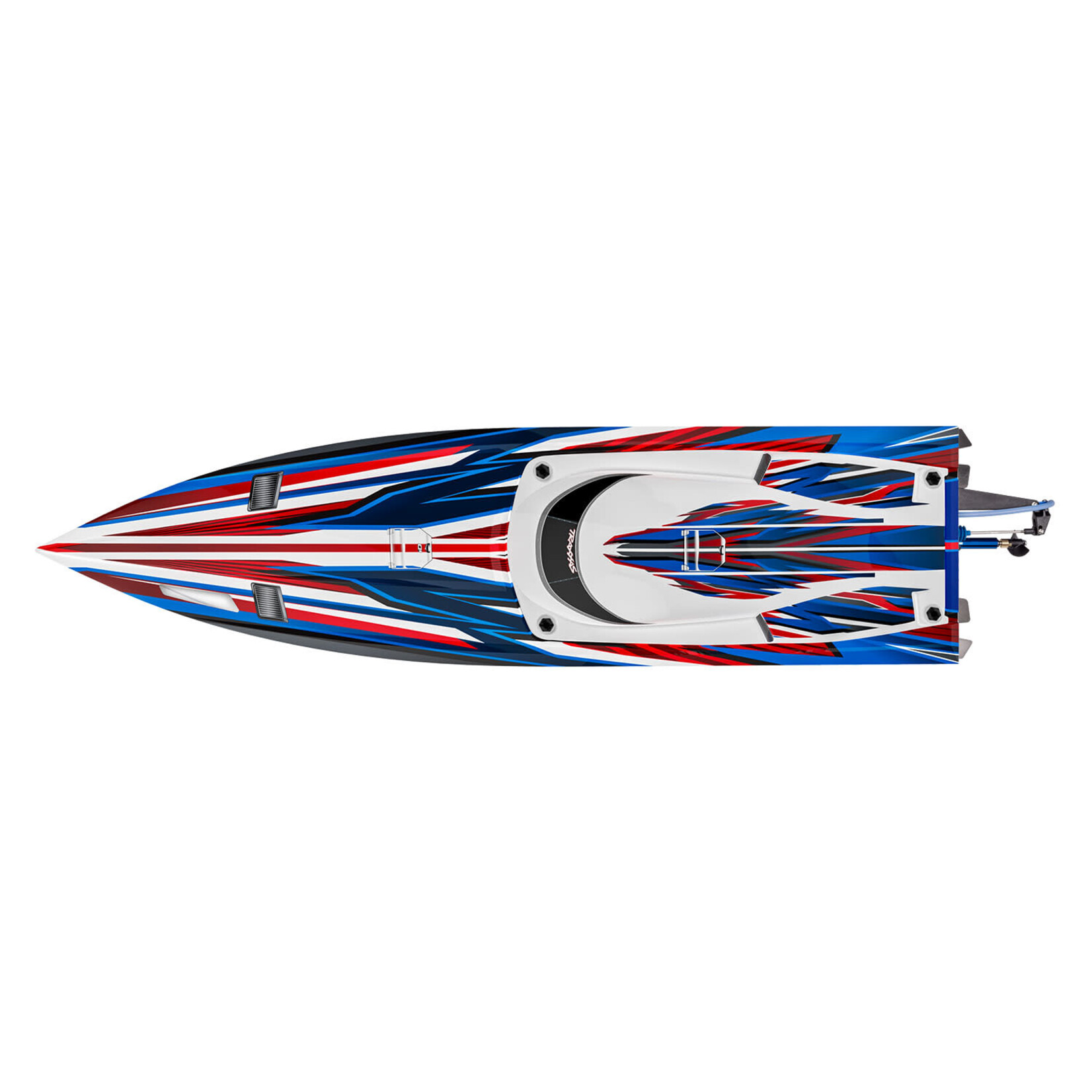 Traxxas #103076-4-RED Traxxas Spartan SR Brushless 36" Race Boat RTR, Red