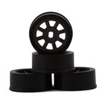 Kyosho #MDH020GM Kyosho AWD Watanabe Eight Spoke Wheels (Black) (4) (0mm Offset)