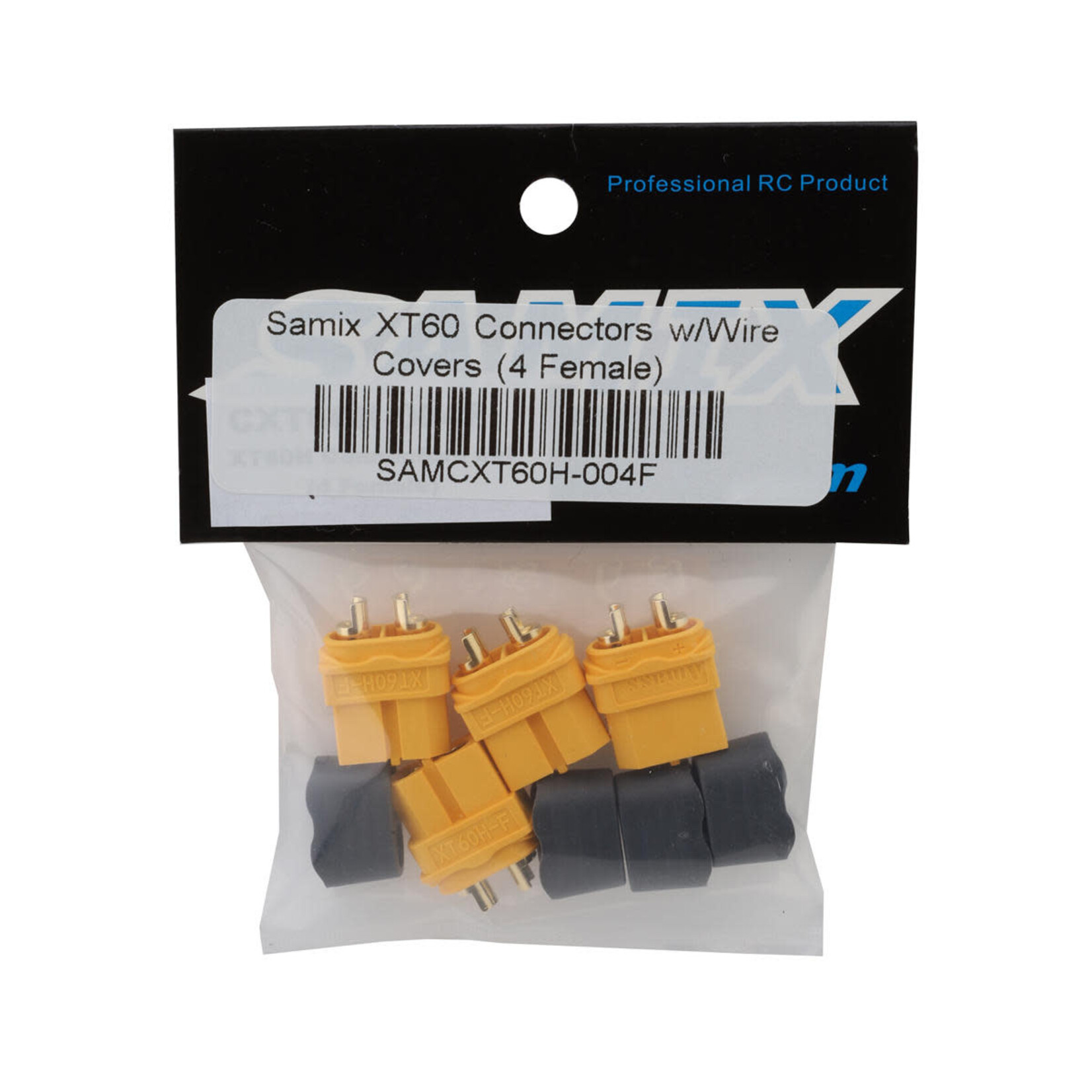 Samix #SAMCXT60H-004F Samix XT60 Connectors w/Wire Covers (4 Female)