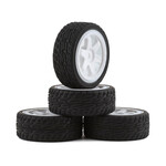 Team Associated #21591 Team Associated Reflex 14R Hoonitruck Pre-Mounted Tires (Rubber) w/12mm Hex