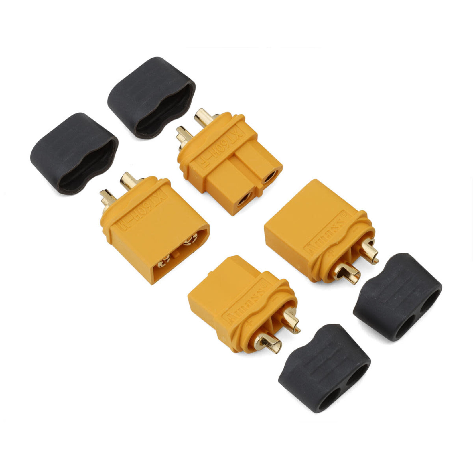 Samix #SAMCXT60H-002 Samix XT60 Connectors w/Wire Covers (2 Male/2 Female)