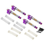 Treal #X00339ECXR Treal Hobby Axial SCX24 Aluminum Long Travel Threaded Shocks (Purple) (4) (43mm)