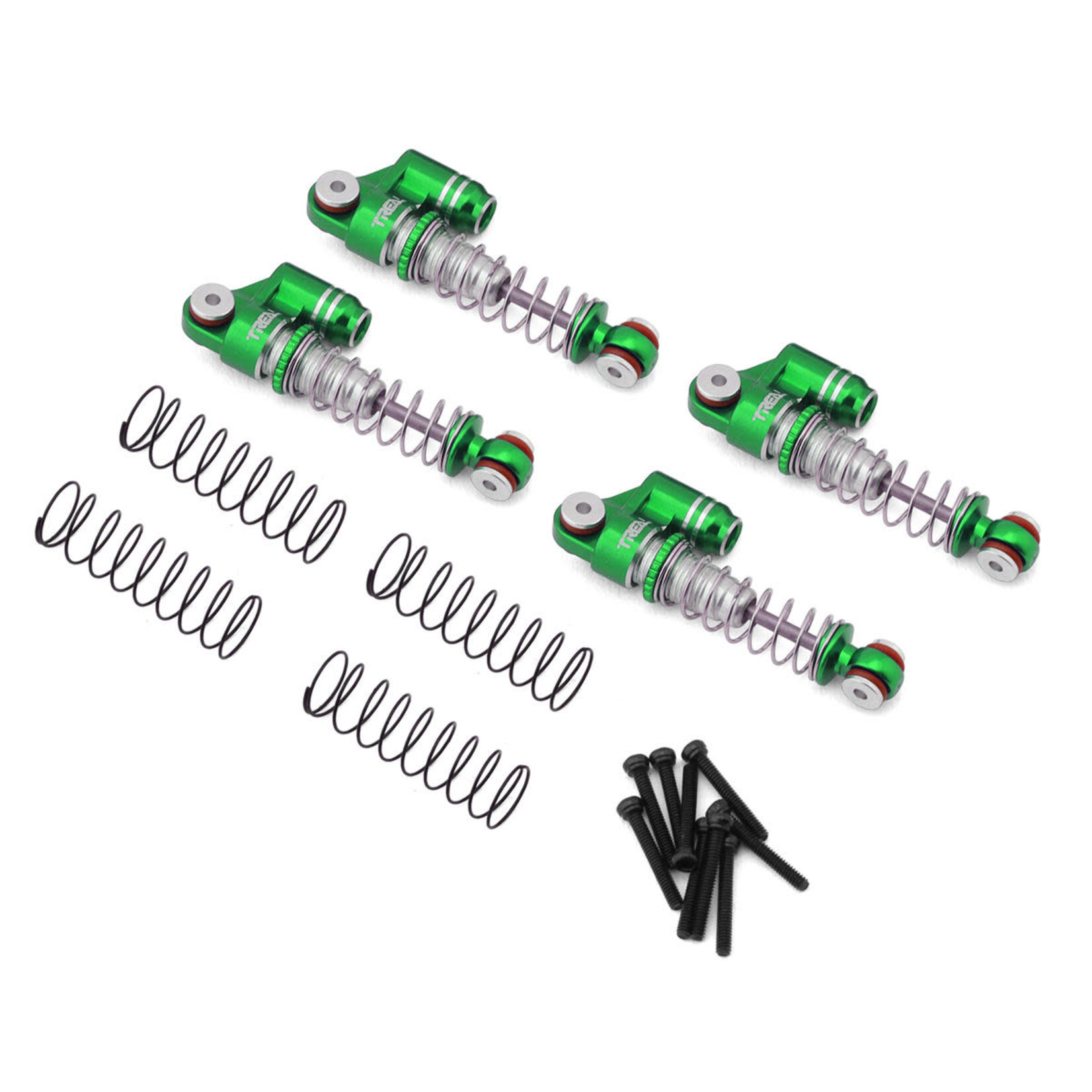 Treal #X002SH2ECL Treal Hobby Axial SCX24 Aluminum Threaded Shocks (Green) (4)