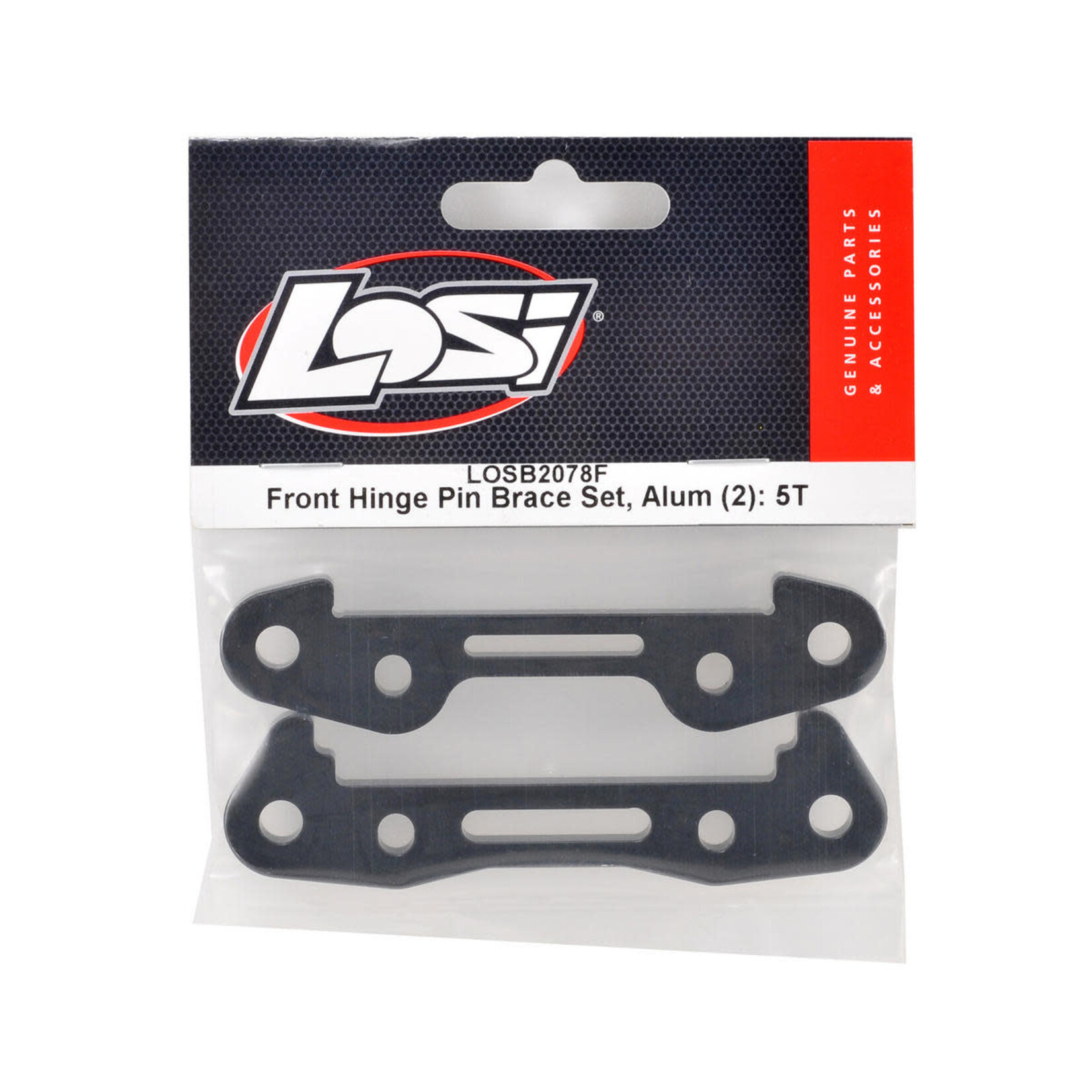 Losi #LOSB2078F Losi Aluminum Front Hinge Pin Brace Set (2)