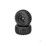 JConcepts #4088-39912 JConcepts Magma Pre-Mounted Monster Truck Tires (Black) (2) w/17mm Hex