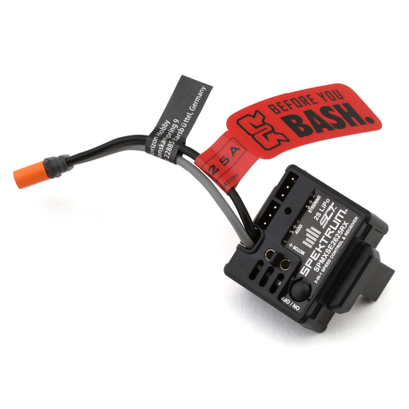 Spektrum #SPMXSE2625RX Spektrum RC Arrma Grom 25A SLT 2-in-1 Integrated ESC & RX Unit