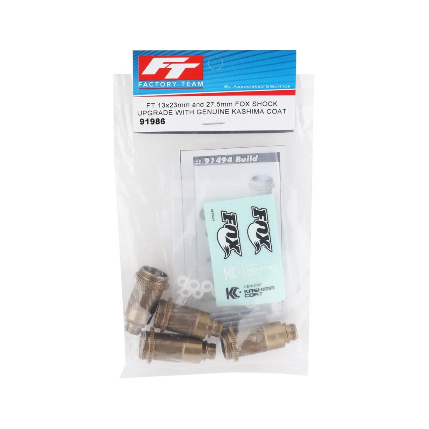 Team Associated #91986 Team Associated Factory Team FOX Kashima Coated Shock Body Kit (13x23mm & 27.5mm)