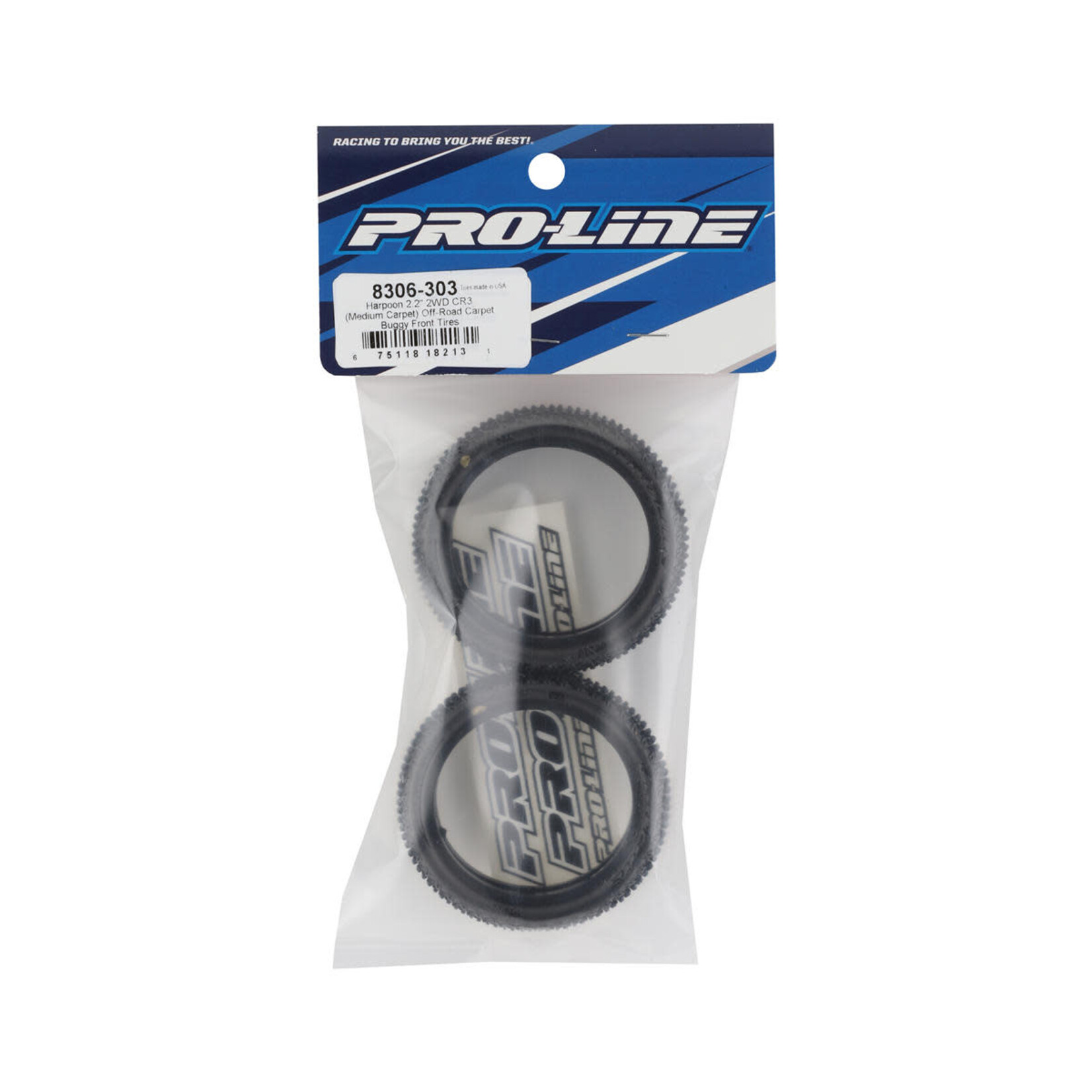 Pro-Line #PRO8306303 Pro-Line Harpoon Front 2.2" Carpet 1/10 2WD Buggy Tires (2) (CR3)