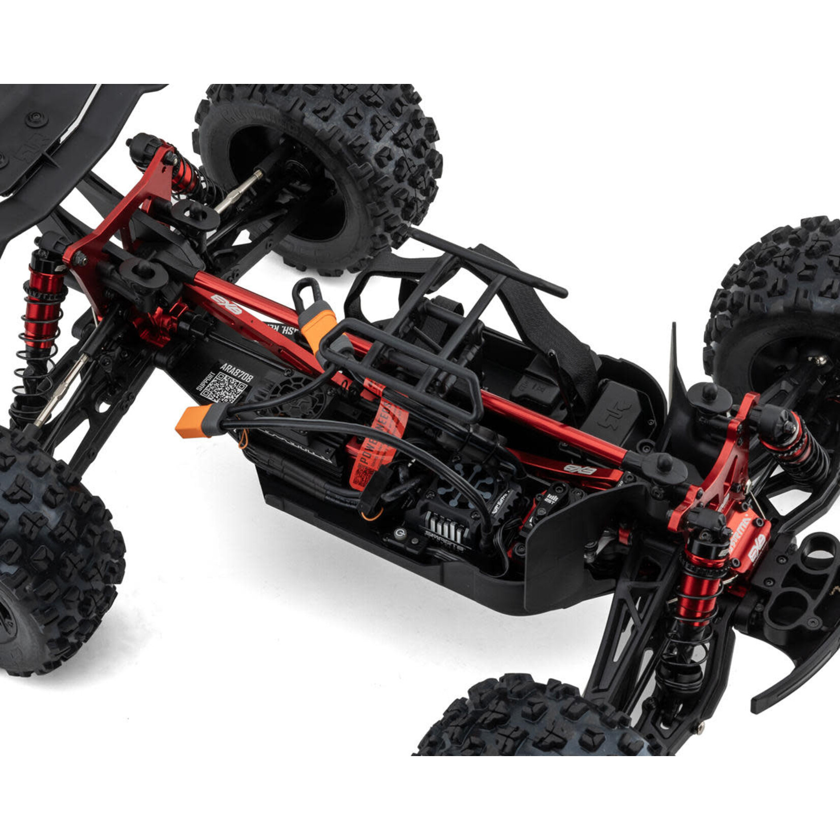 ARRMA #ARA8708T1 Arrma Kraton 6S EXB RTR 1/8 4WD Brushless Monster Truck (Black) w/DX3 2.4GHz Radio, Smart ESC & AVC