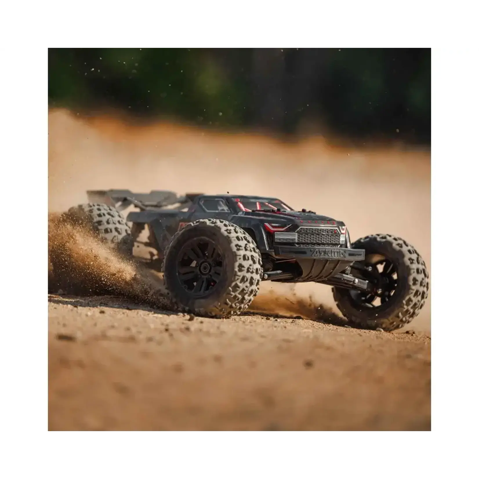 ARRMA #ARA8708T1 Arrma Kraton 6S EXB RTR 1/8 4WD Brushless Monster Truck (Black) w/DX3 2.4GHz Radio, Smart ESC & AVC