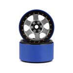 SSD RC #SSD00434 SSD RC Challenger PL 2.2" Beadlock Crawler Wheels (Silver/Black) (2)