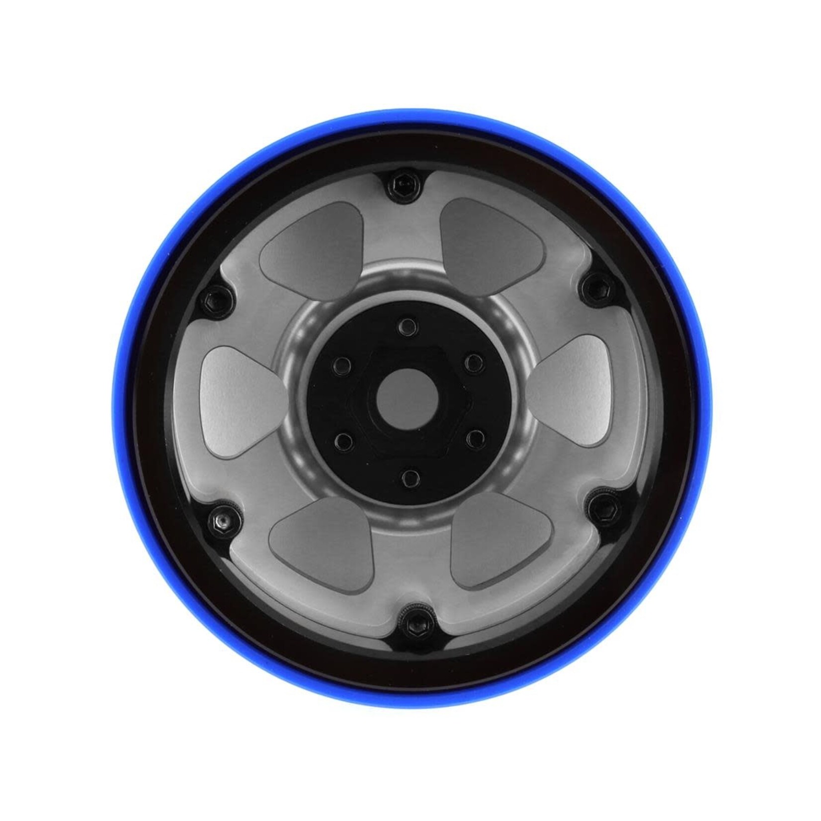 SSD RC #SSD00434 SSD RC Challenger PL 2.2" Beadlock Crawler Wheels (Silver/Black) (2)