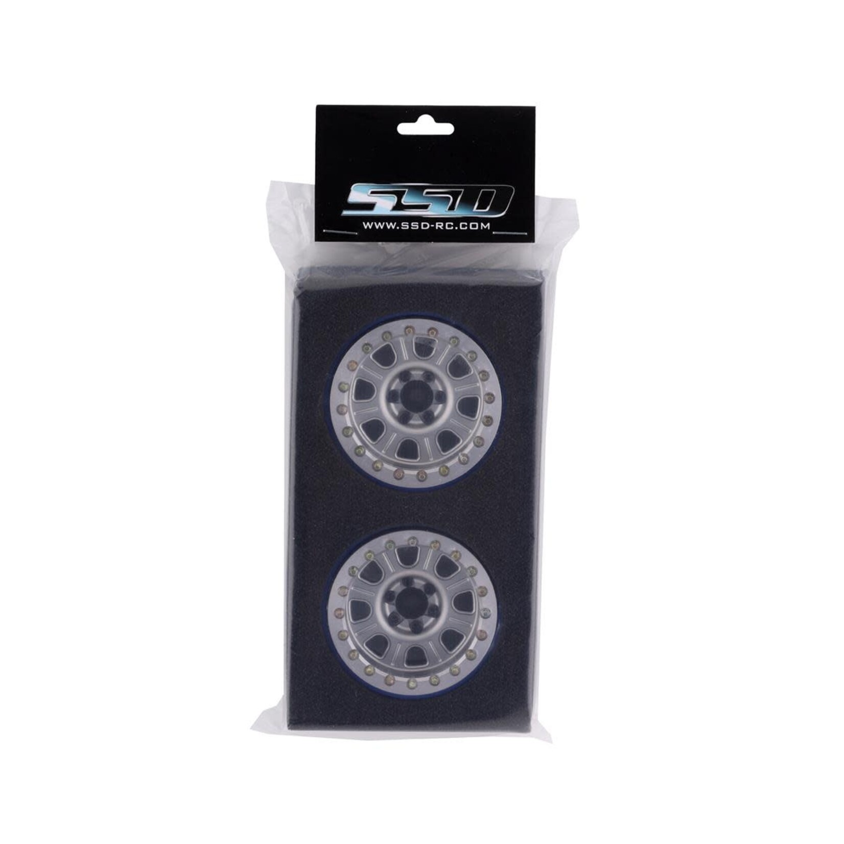 SSD RC #SSD00461 SSD RC 2.2” Bouncer PL Beadlock Wheels (Silver)