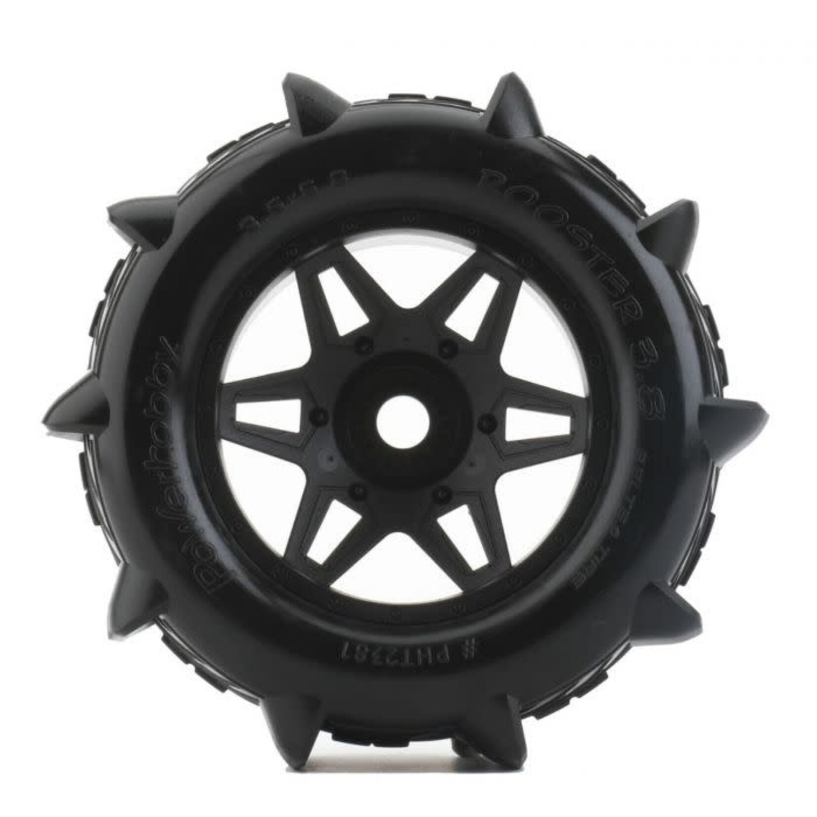 Power Hobby #PHT2381 Power Hobby 1/8 Rooster 3.8" Belted Paddle Sand Snow Tires 17mm