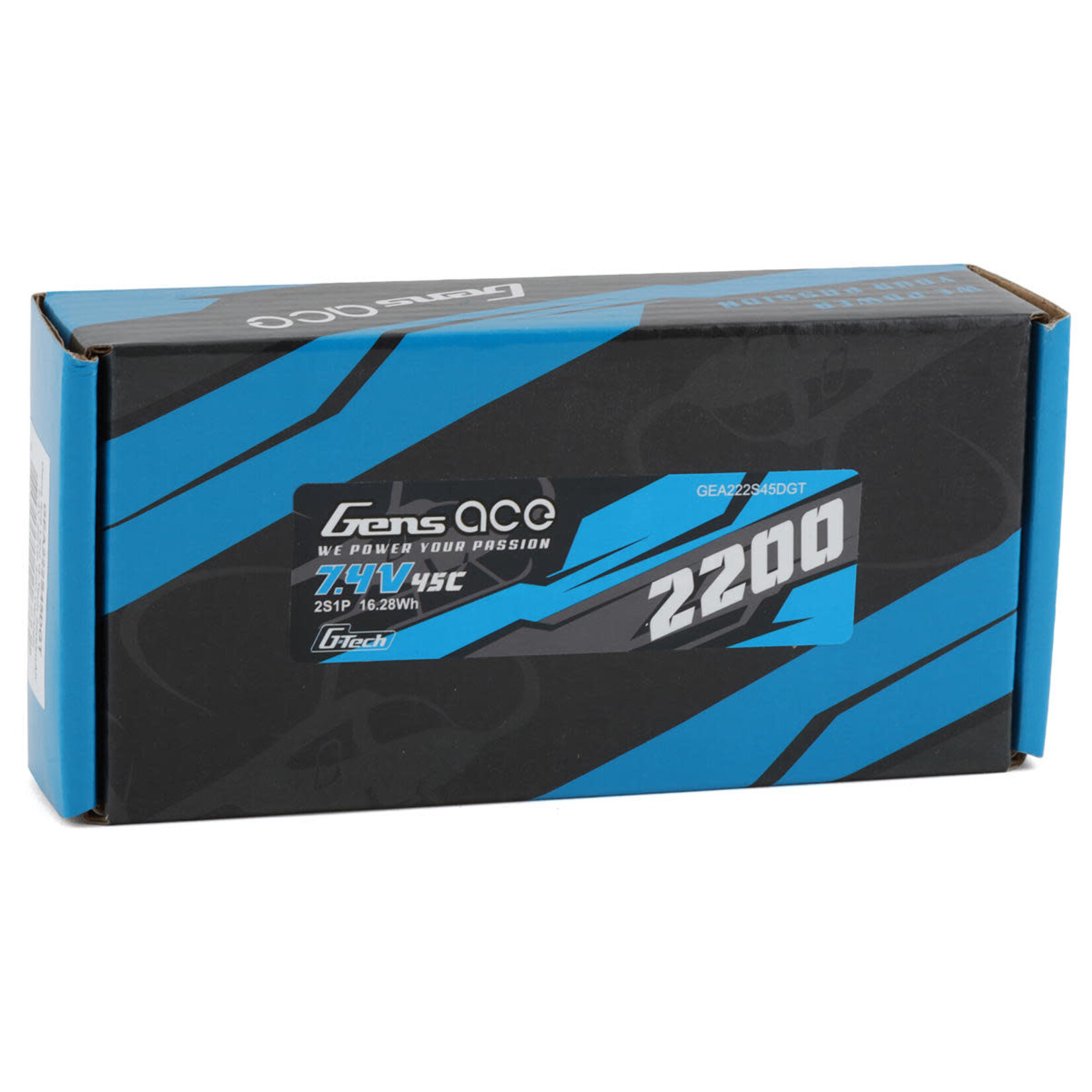 Gens Ace #GEA222S45DGT Gens Ace 2S G-Tech Smart LiPo Battery 45C (7.4V/2200mAh) w/T-Style Connector