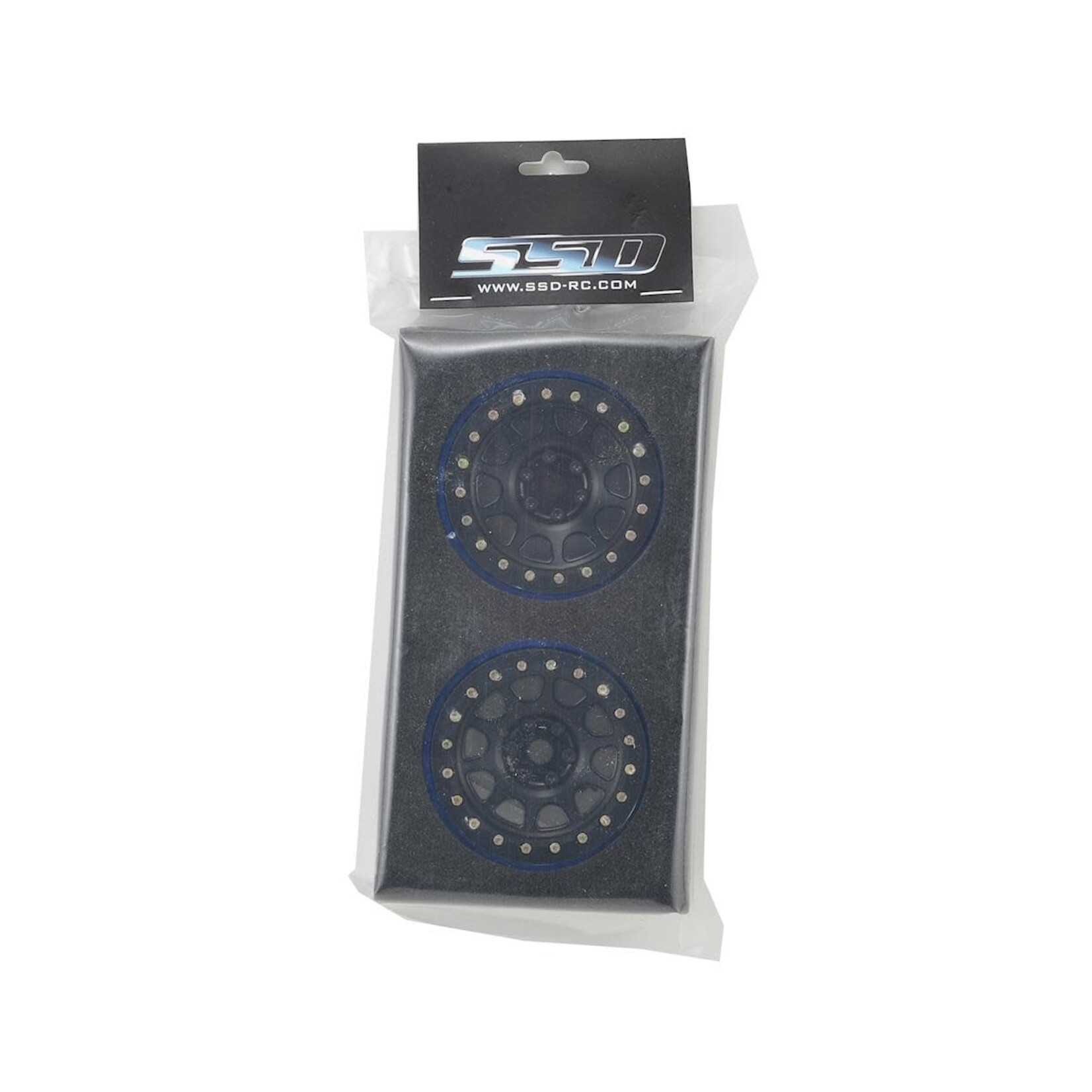 SSD RC #SSD00152 SSD RC 2.2 D Hole PL Beadlock Wheels (Black) (2) (Pro-Line Tires)