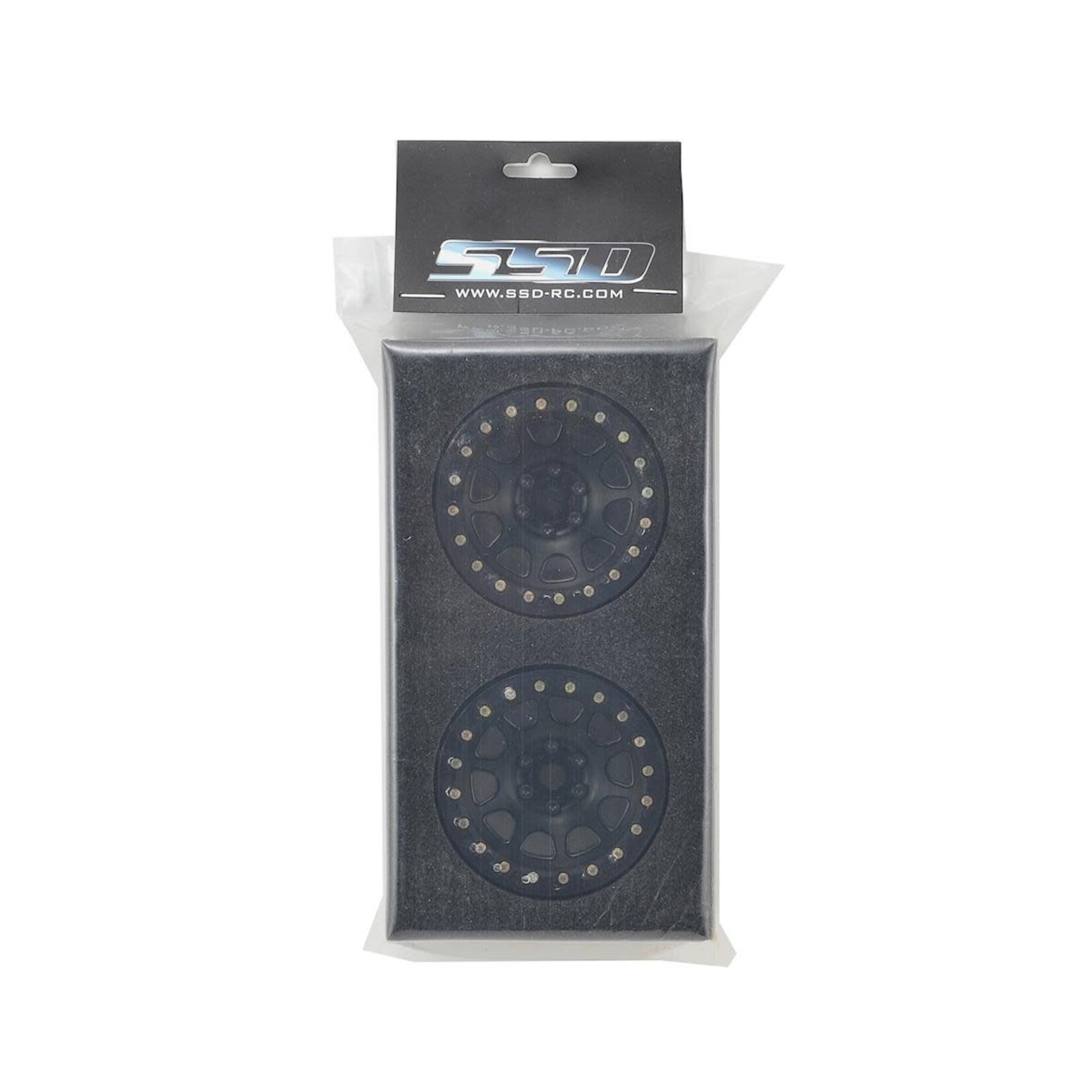 SSD RC #SSD00156 SSD RC 2.2 D Hole Beadlock Wheels (Black) (2)