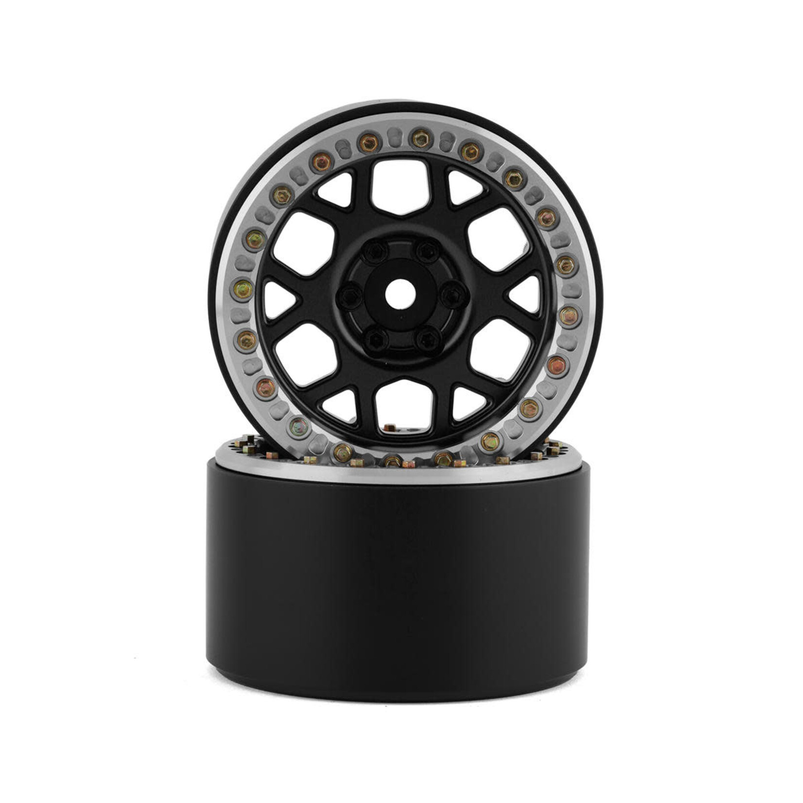 SSD RC #SSD00561 SSD RC 2.2” Boxer Beadlock Wheels (Black) (2)