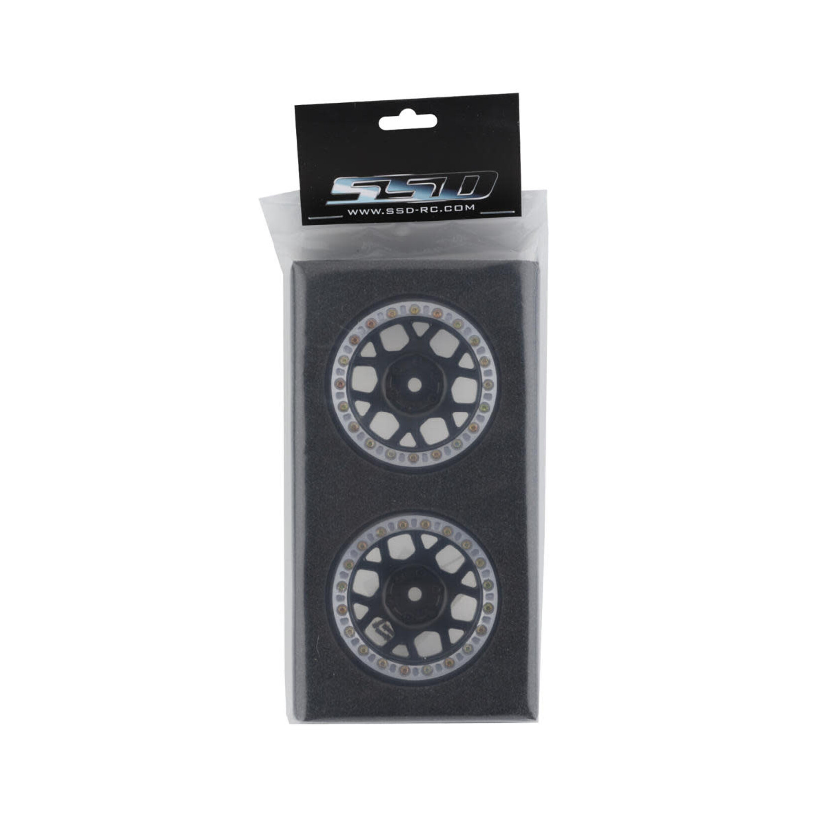 SSD RC #SSD00561 SSD RC 2.2” Boxer Beadlock Wheels (Black) (2)
