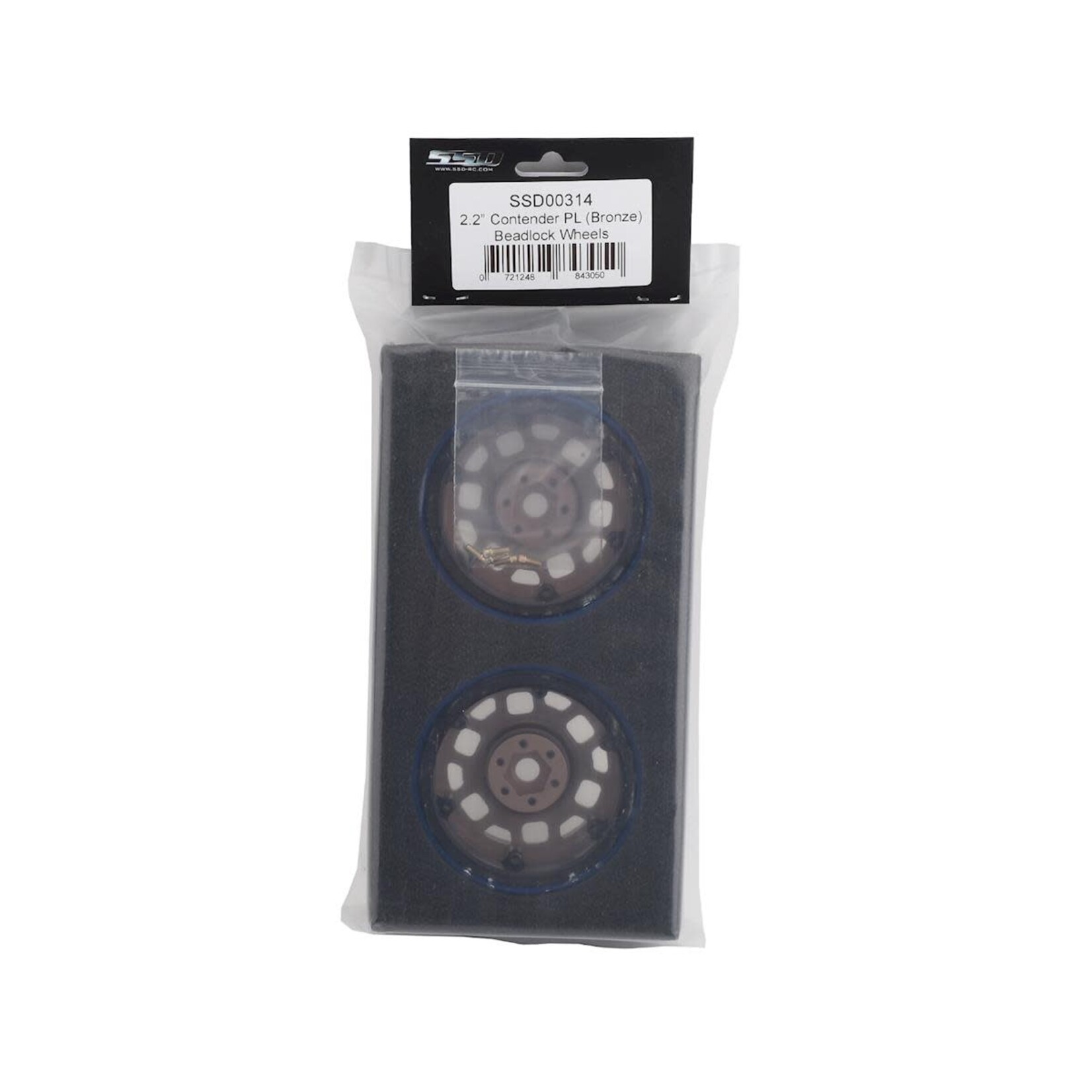 SSD RC #SSD00314 SSD RC 2.2 Contender PL Beadlock Wheels (Bronze)