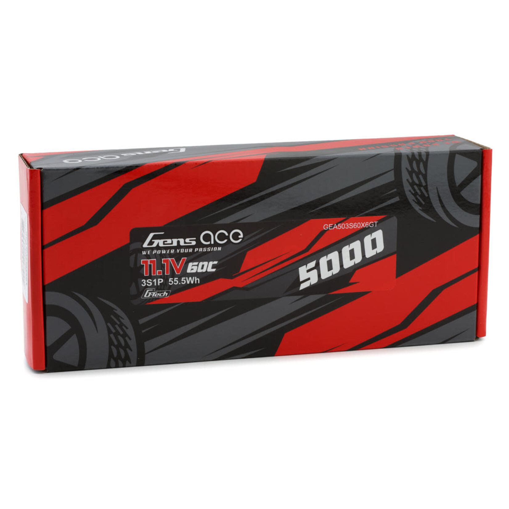Gens Ace #GEA503S60X6GT Gens Ace G-Tech Smart 3S LiPo Battery 60C (11.1V/5000mAh) w/XT60 Connector
