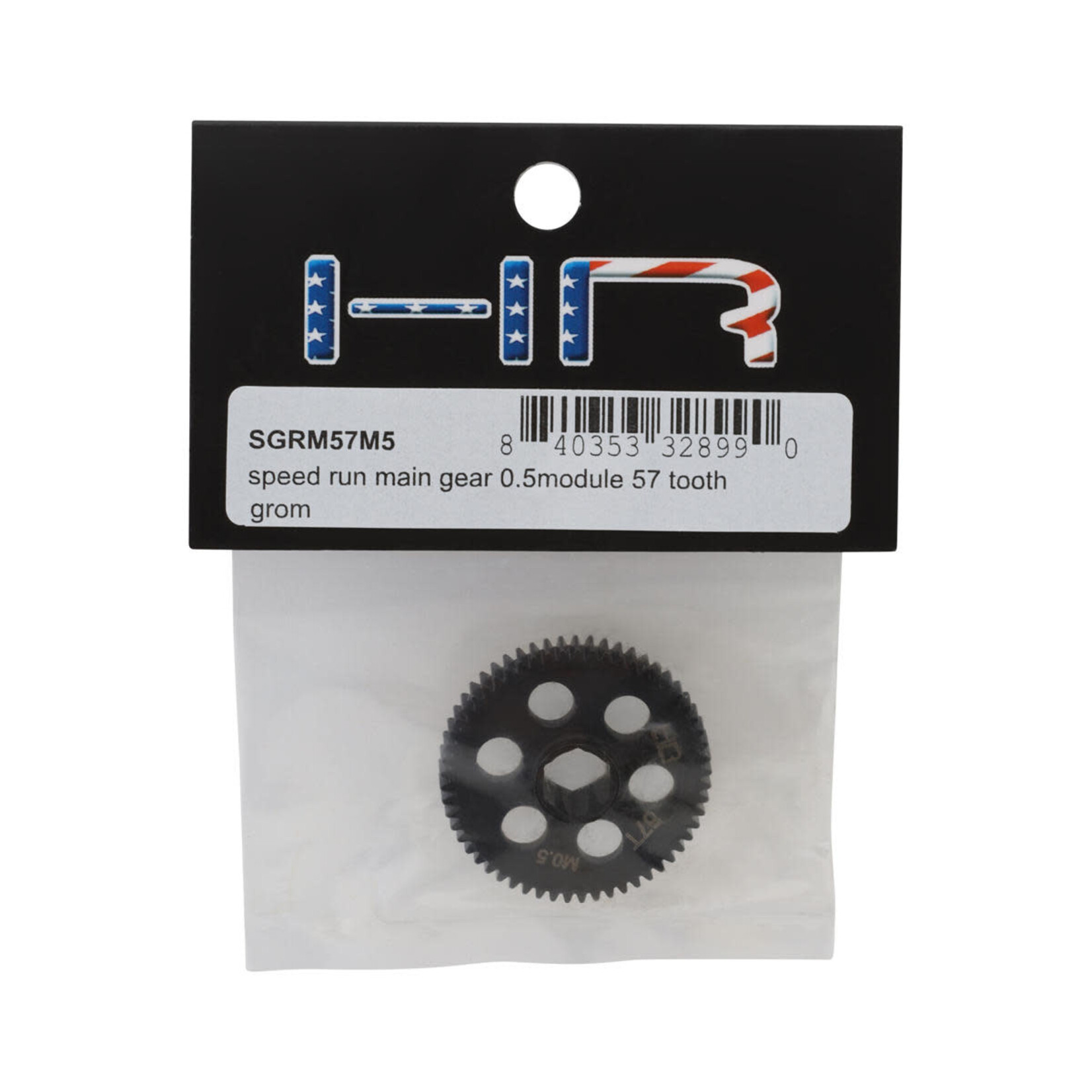 Hot Racing #SGRM57M5 Hot Racing Arrma Grom Mod 0.5 Steel Speed Run Spur Gear (57T)