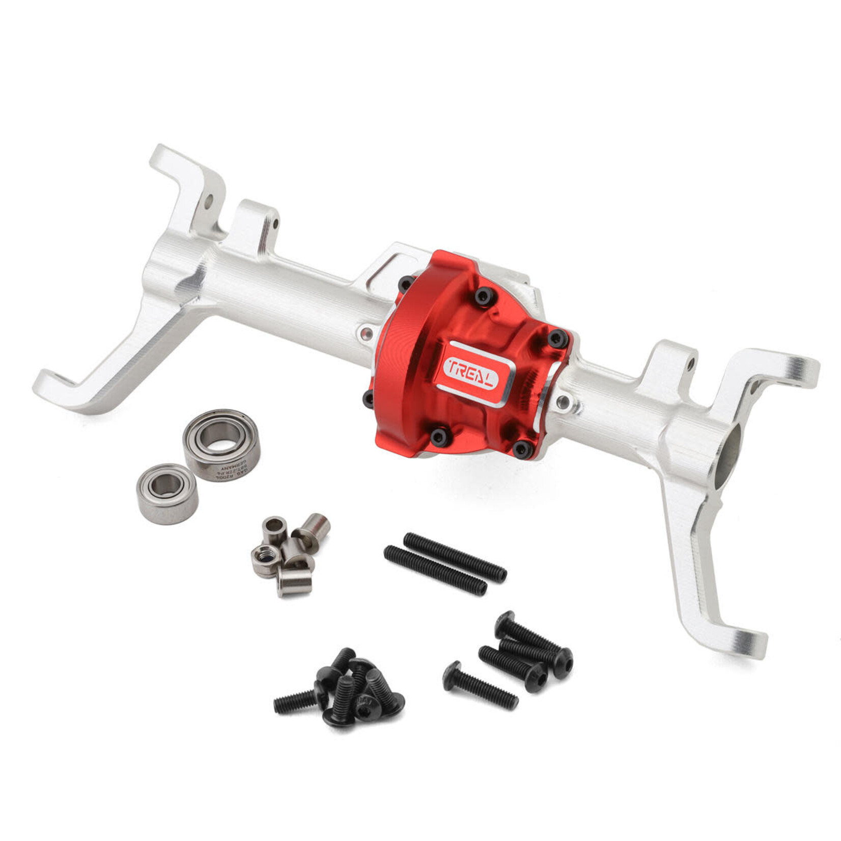 Treal #X003KQNXWJ Treal Hobby Redcat Gen9 Aluminum Front Axle Housing w/C-Hubs (Silver)