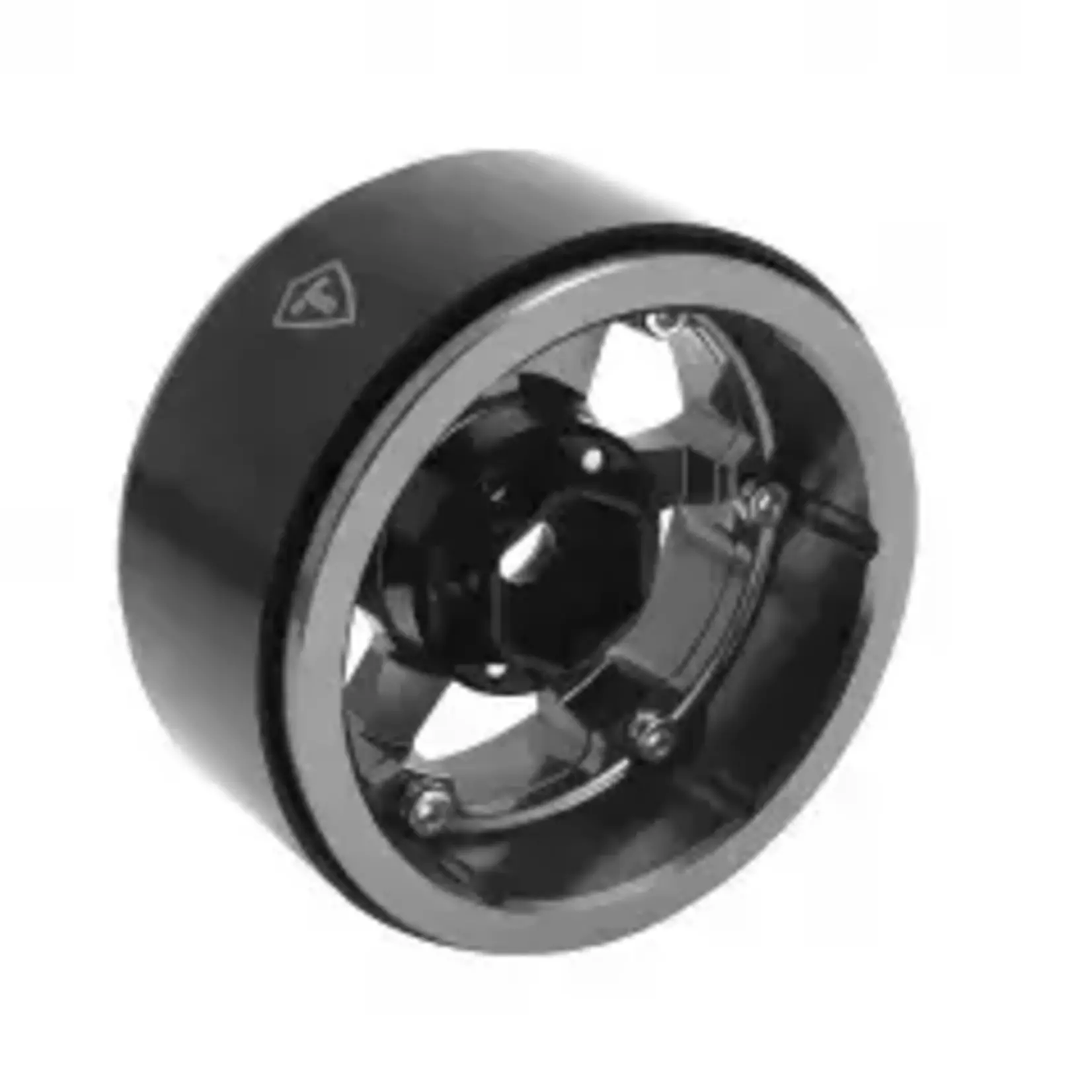 Treal #X0037KMNKB TREAL 1.9" Aluminum Beadlock Wheels (4) Scale-Look Concave Six Spoke Rim Crawler Wheels for 1/10 RC Trucks-Type H, Gray