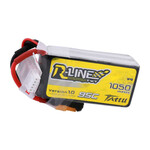 Tattu #TAA10504S95X6 Tattu 1050mAh 4s 95C 14.8v R-Line Lipo Battery Pack with XT60 Plug