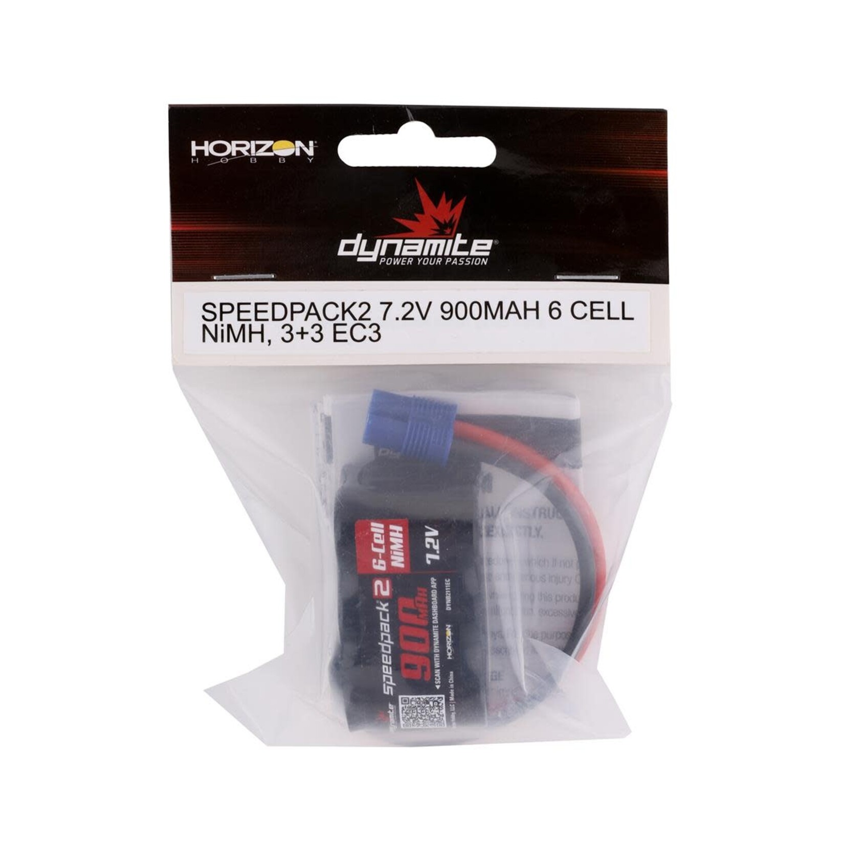 Dynamite #DYNB2111EC  Speedpack2 7.2V 900mAh 6C NiMH, 3+3, EC3